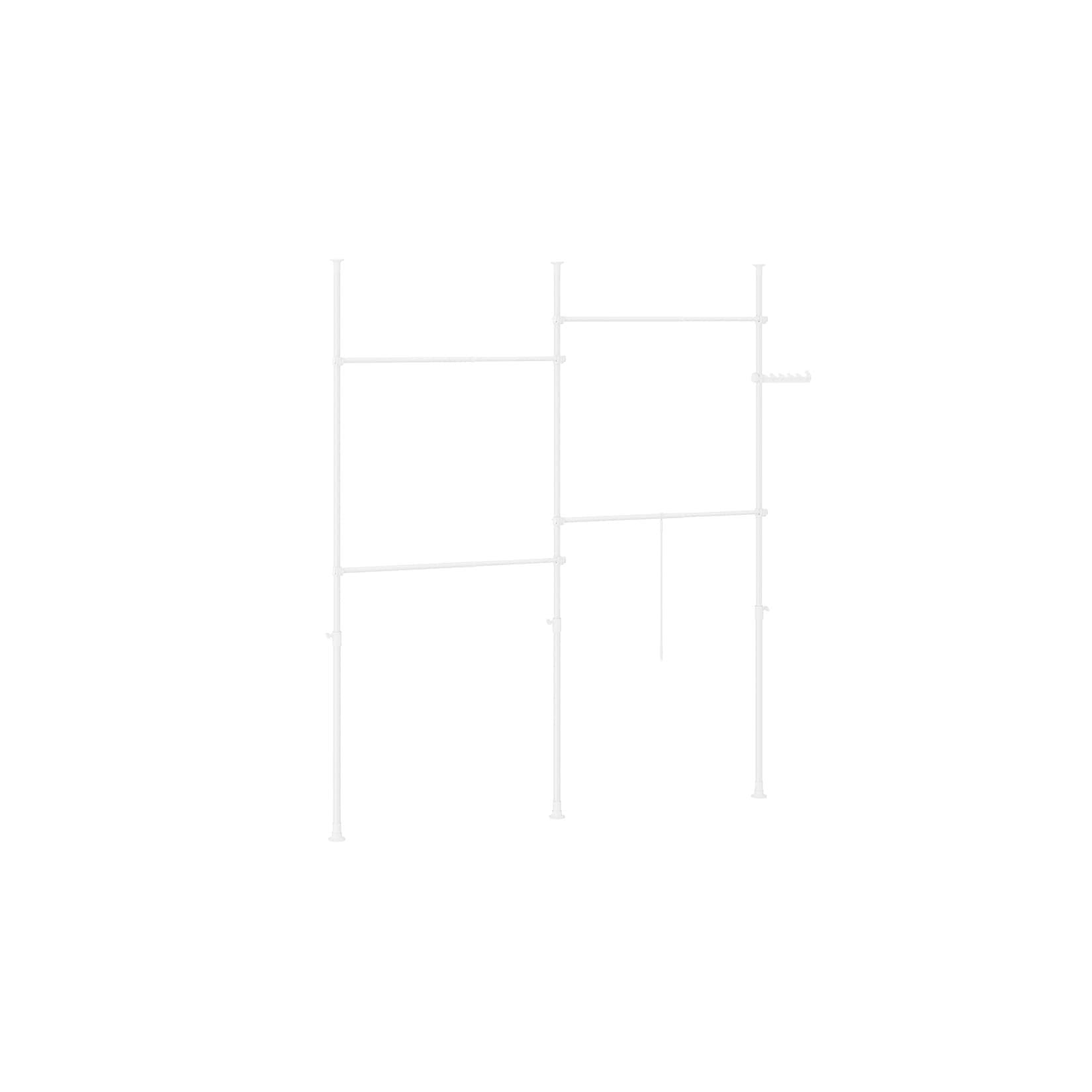 SoBuy Garderobenständer Verstellbar Weiß