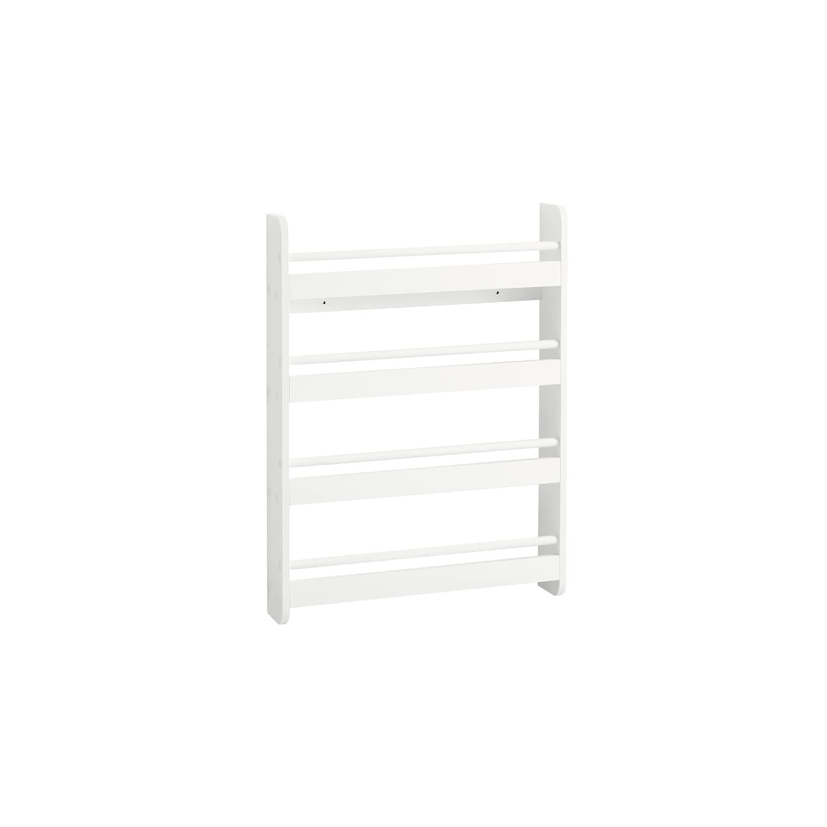 SoBuy Kinderregal mit 4 Fächern Weiß Modern