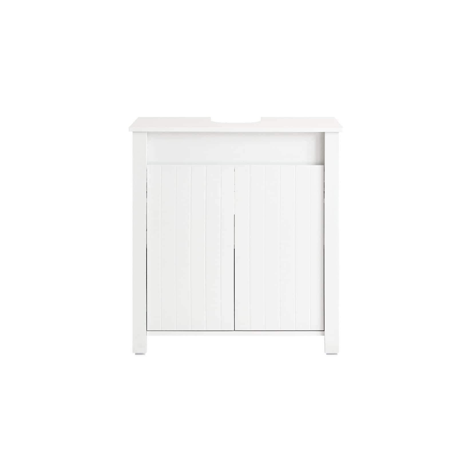 SoBuy Waschbeckenunterschrank Weiß Modern 2 Türen