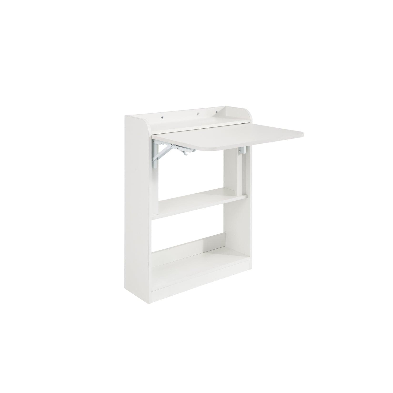 SoBuy Schreibtisch mit 1 Regal Weiß Multifunktional