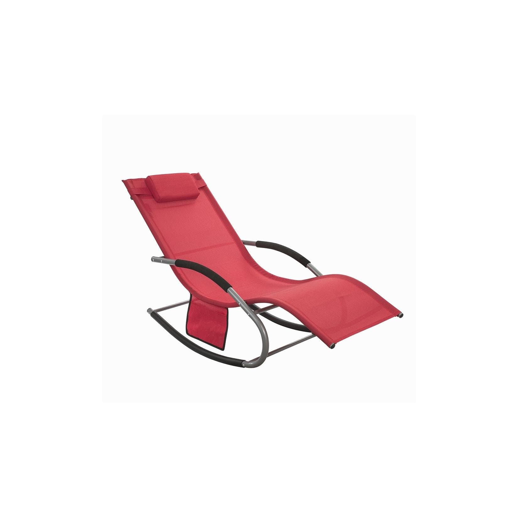 Moderner Schaukelstuhl in Rot