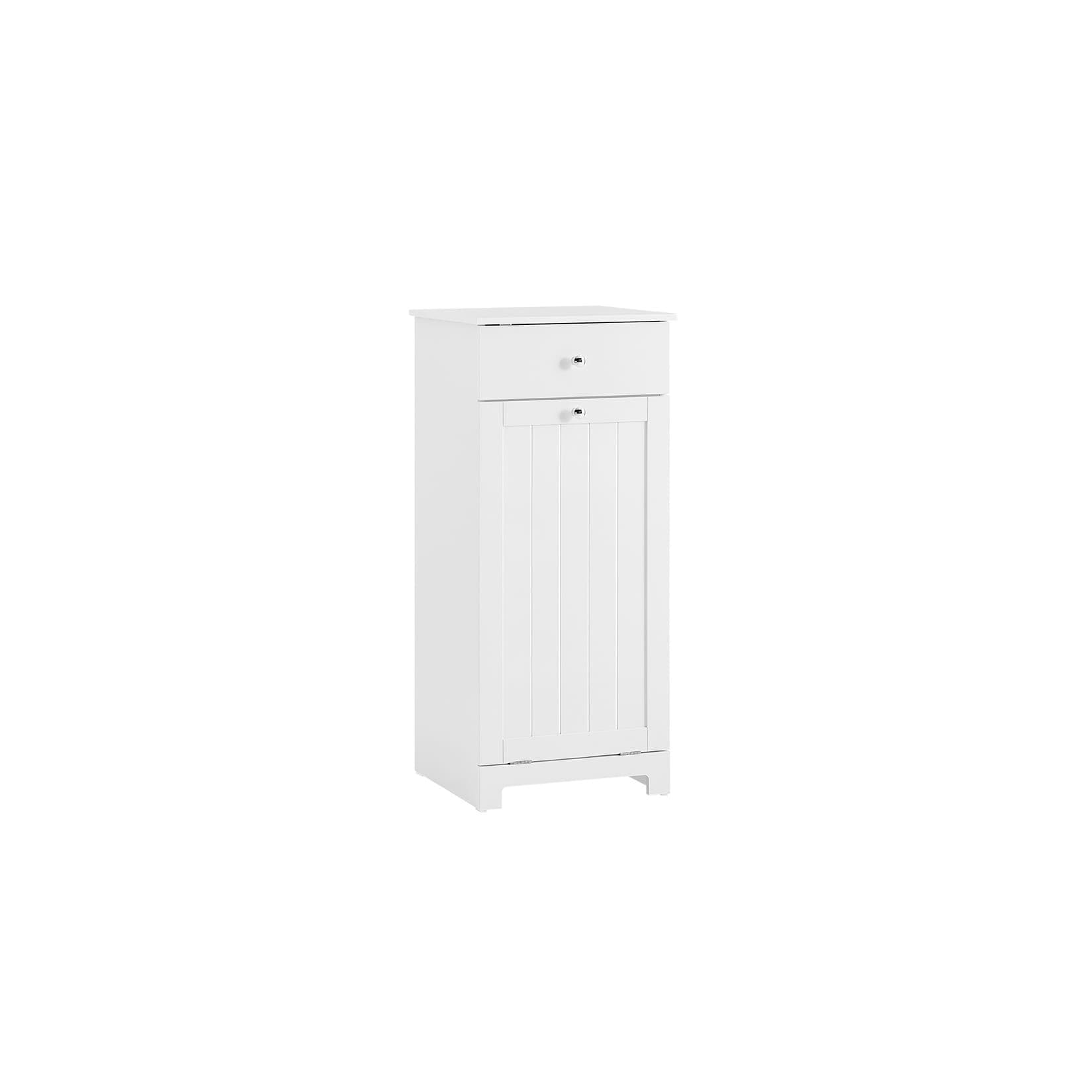 SoBuy Badunterschrank Weiß 1 Schublade