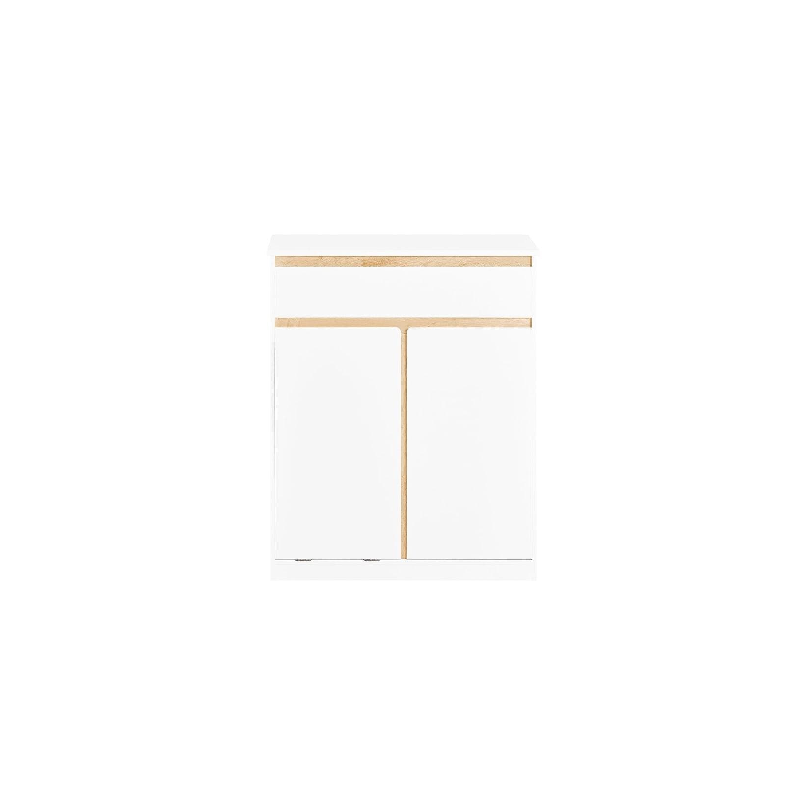SoBuy Badkommode BZR79 Wäscheschrank Beige/Weiß mit Schubladen