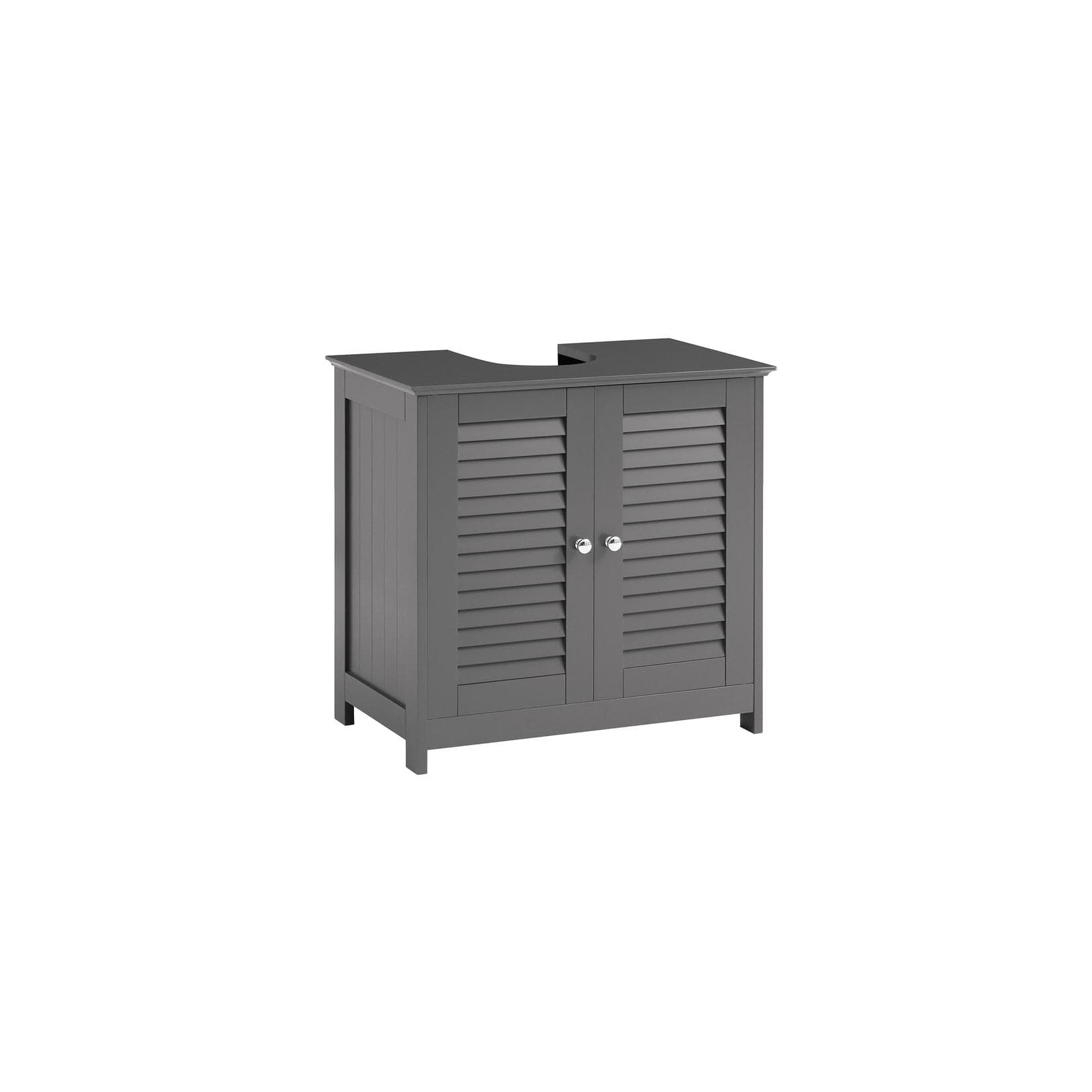 SoBuy Waschbeckenunterschrank FRG237 Grau 2 Türen Modern