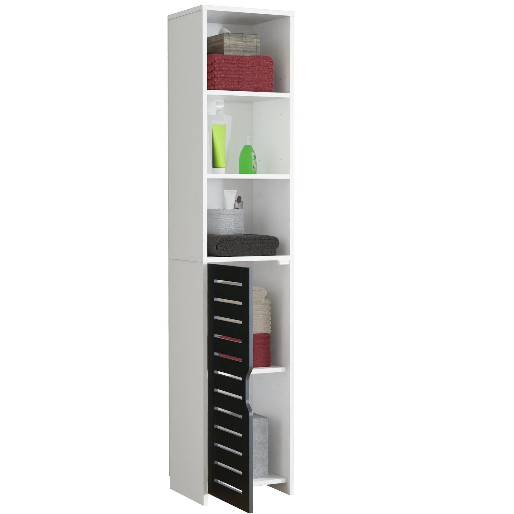 VCM Flonali Badschrank Holz 5 Fächer 34x28 cm