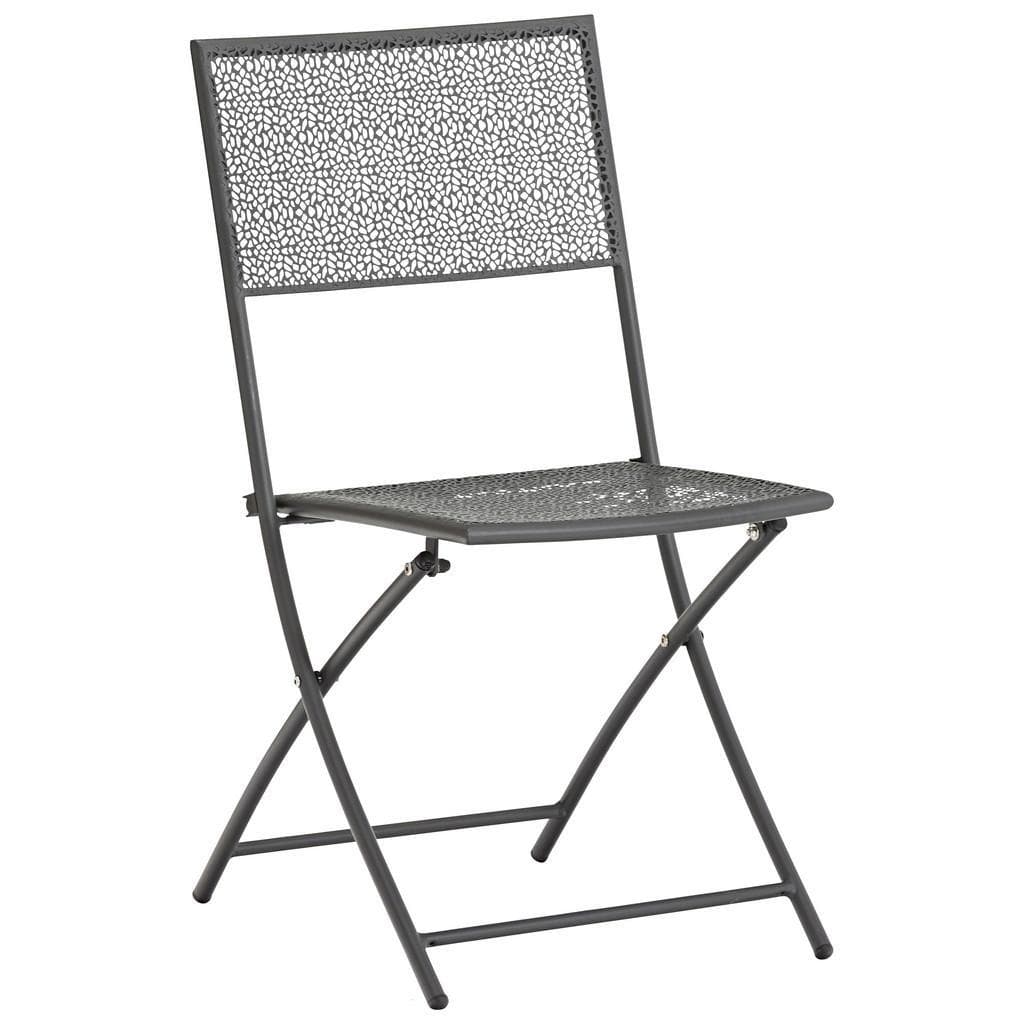 Ambia Garden Gartenklappstuhl Anthrazit Metall
