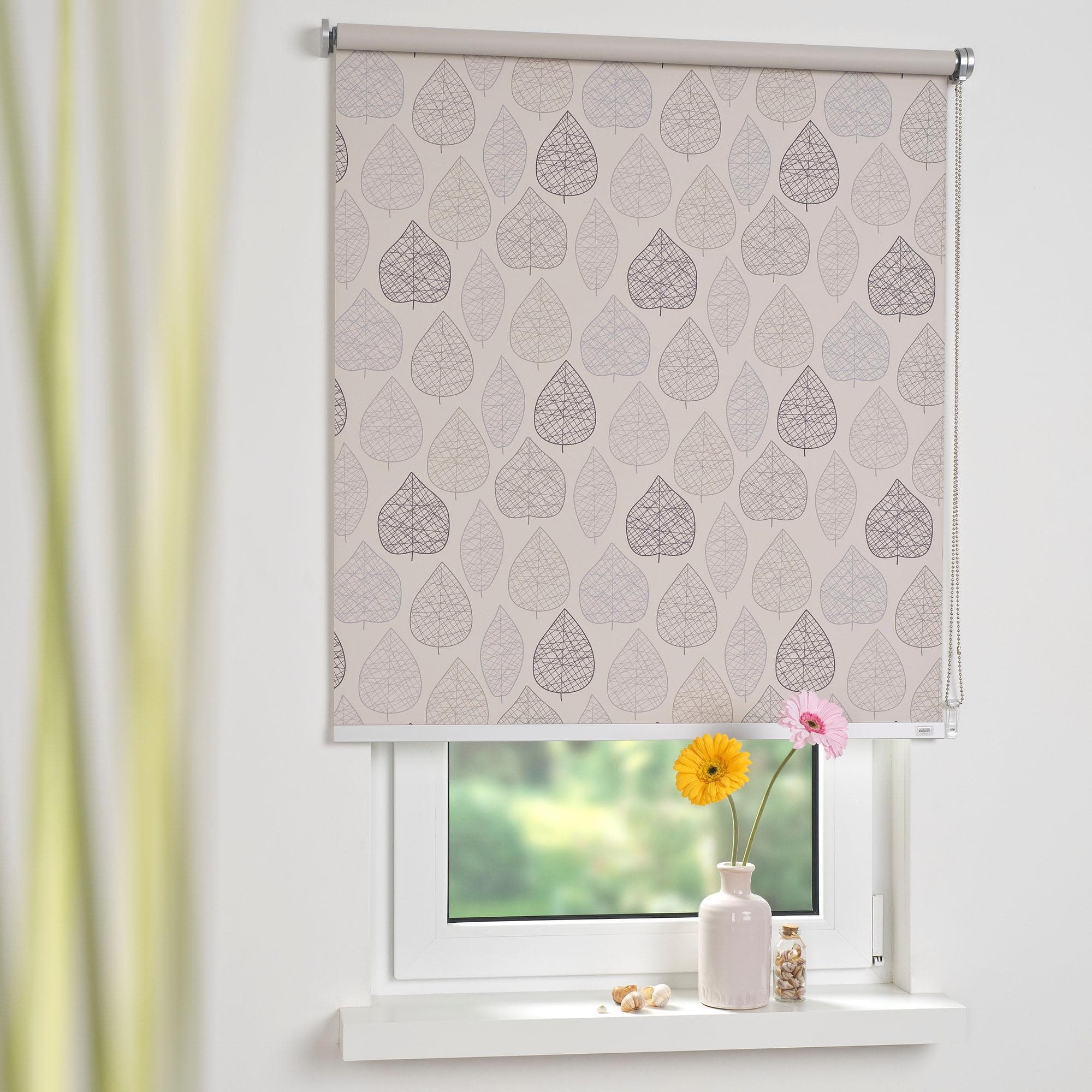 Seitenzugrollo Verdunklung Gr. 3, beige, Metall, Polyester, Schöner Wohnen Kollektion