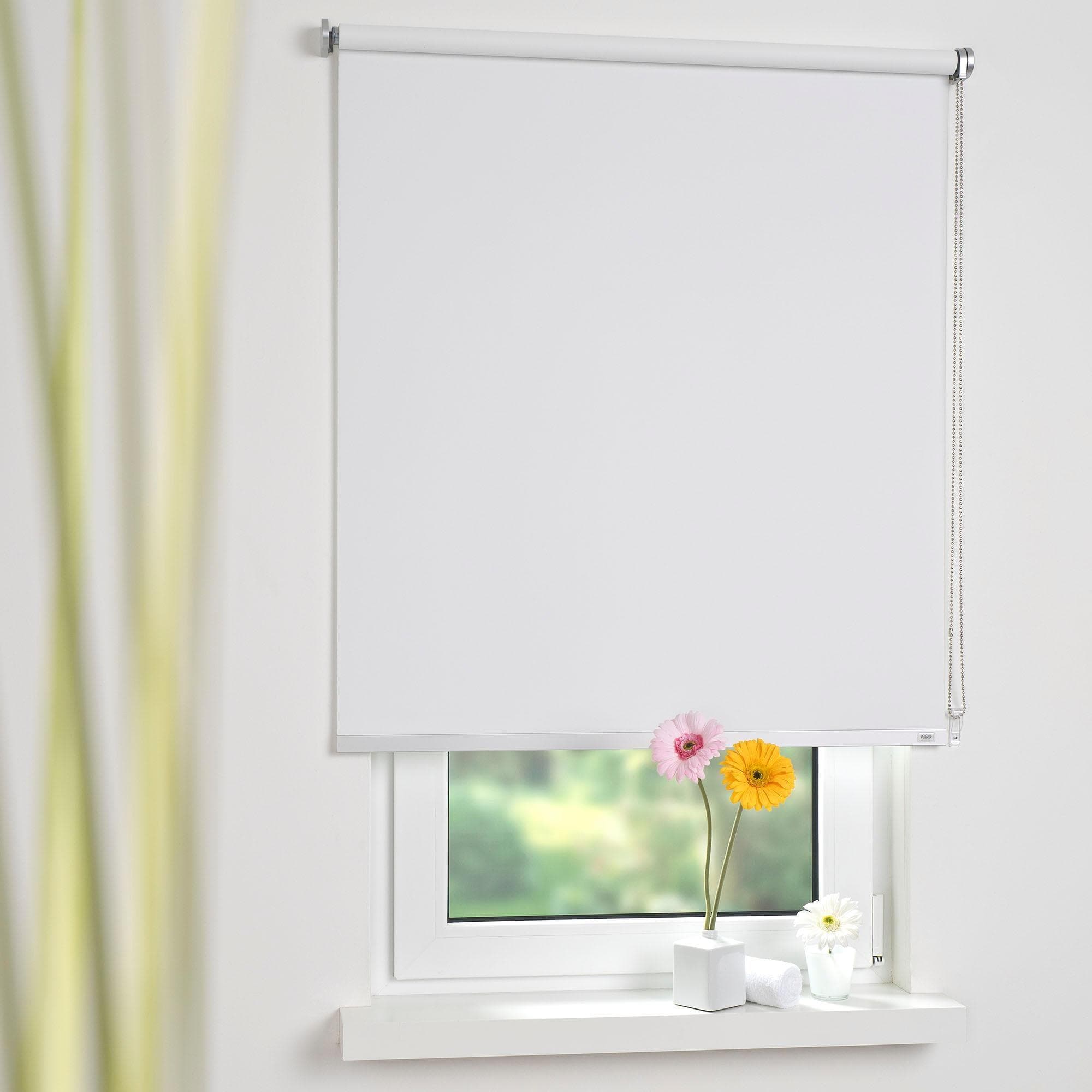 Seitenzugrollo weiß, 82x180 cm