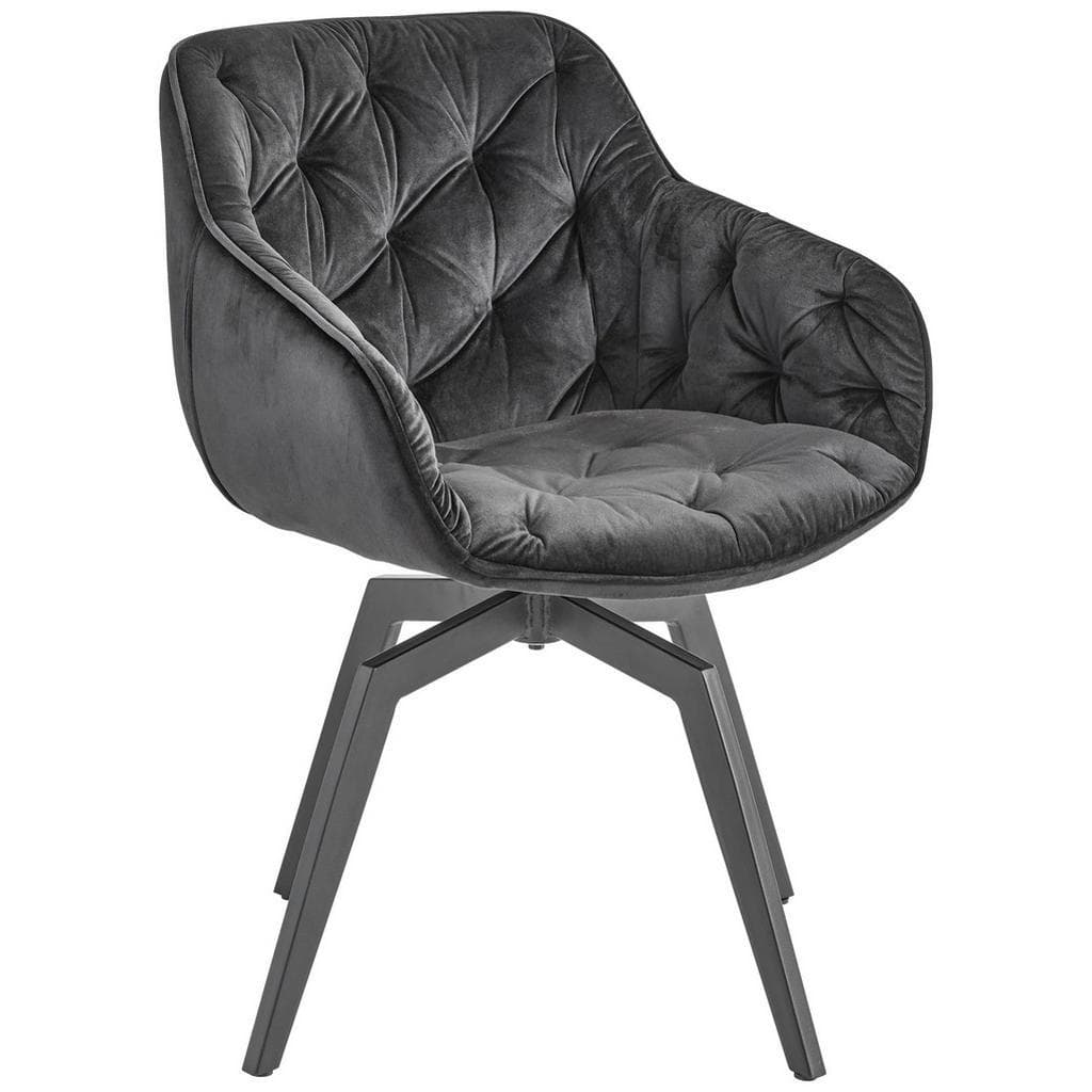 Livetastic Armlehnstuhl Schwarz 360° Drehbar