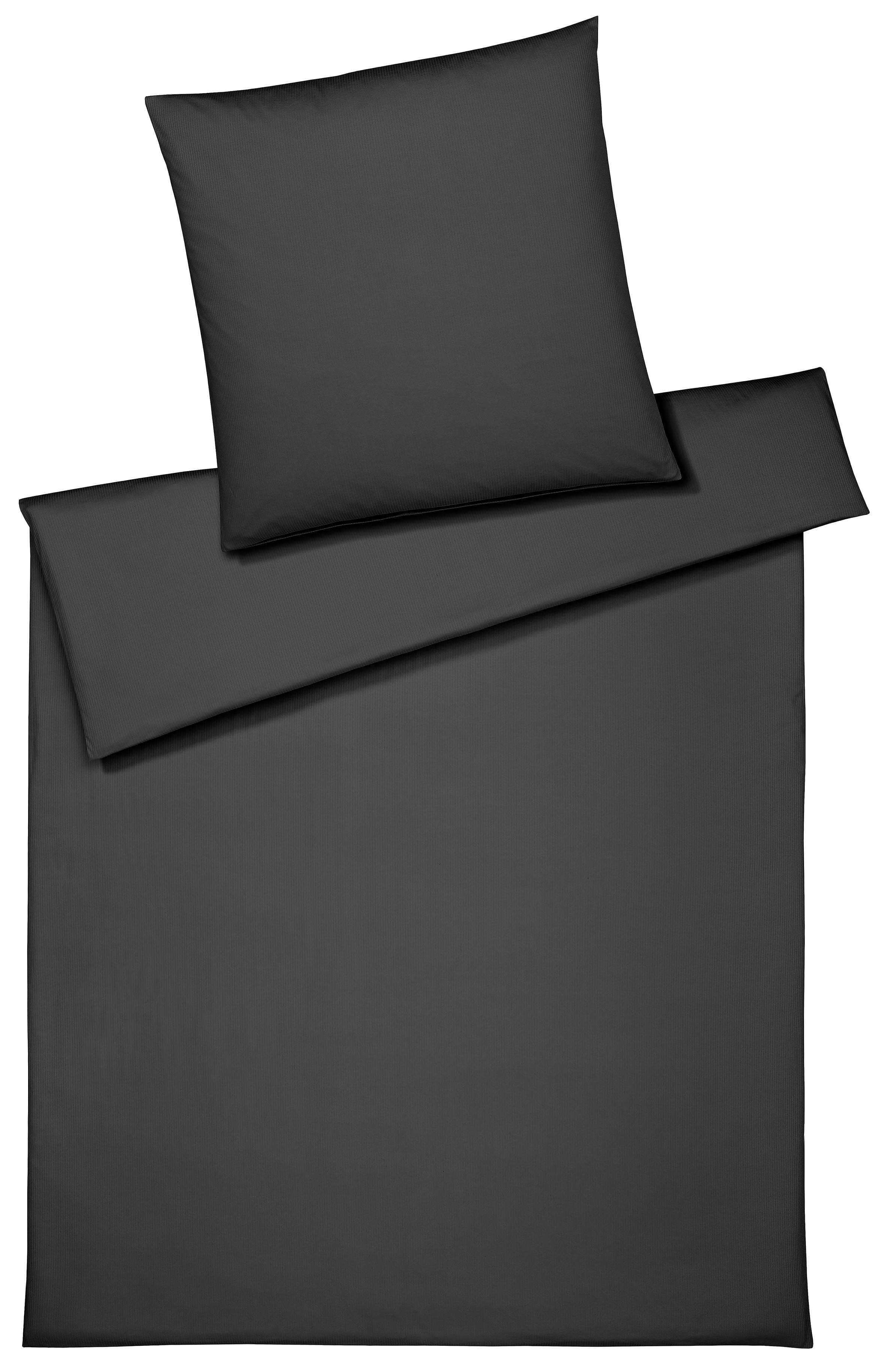 Bettwäsche ELEGANTE Cord Jersey Anthrazit