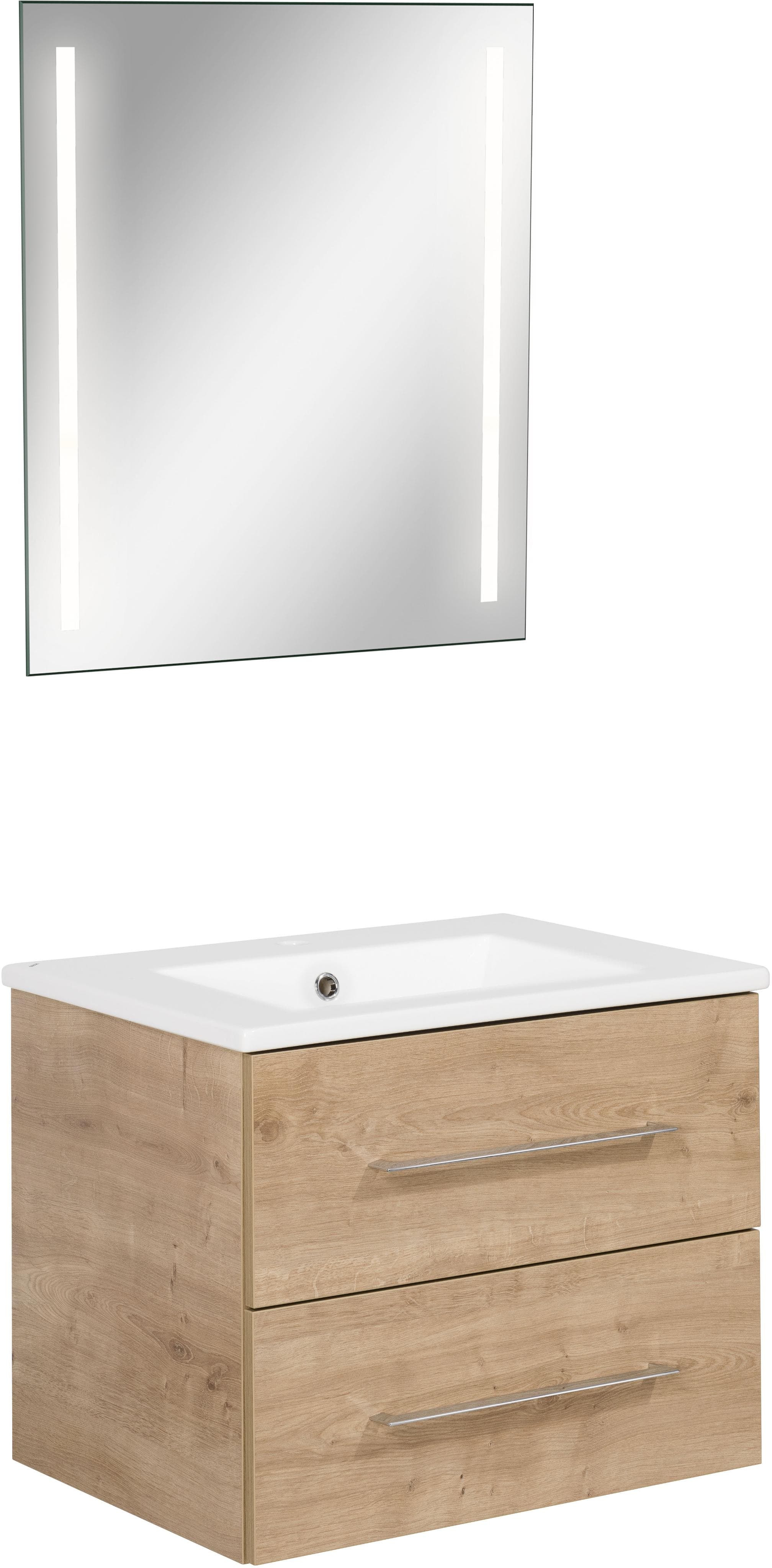 FACKELMANN Waschtisch-Set B.Clever 3-teilig Asteiche