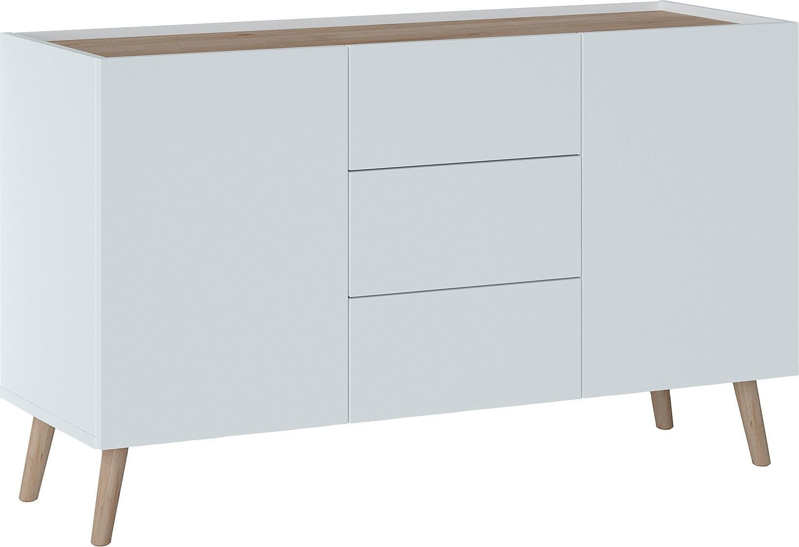 Sideboard HOME AFFAIRE Scandi Weiß Alpin Skandinavisch