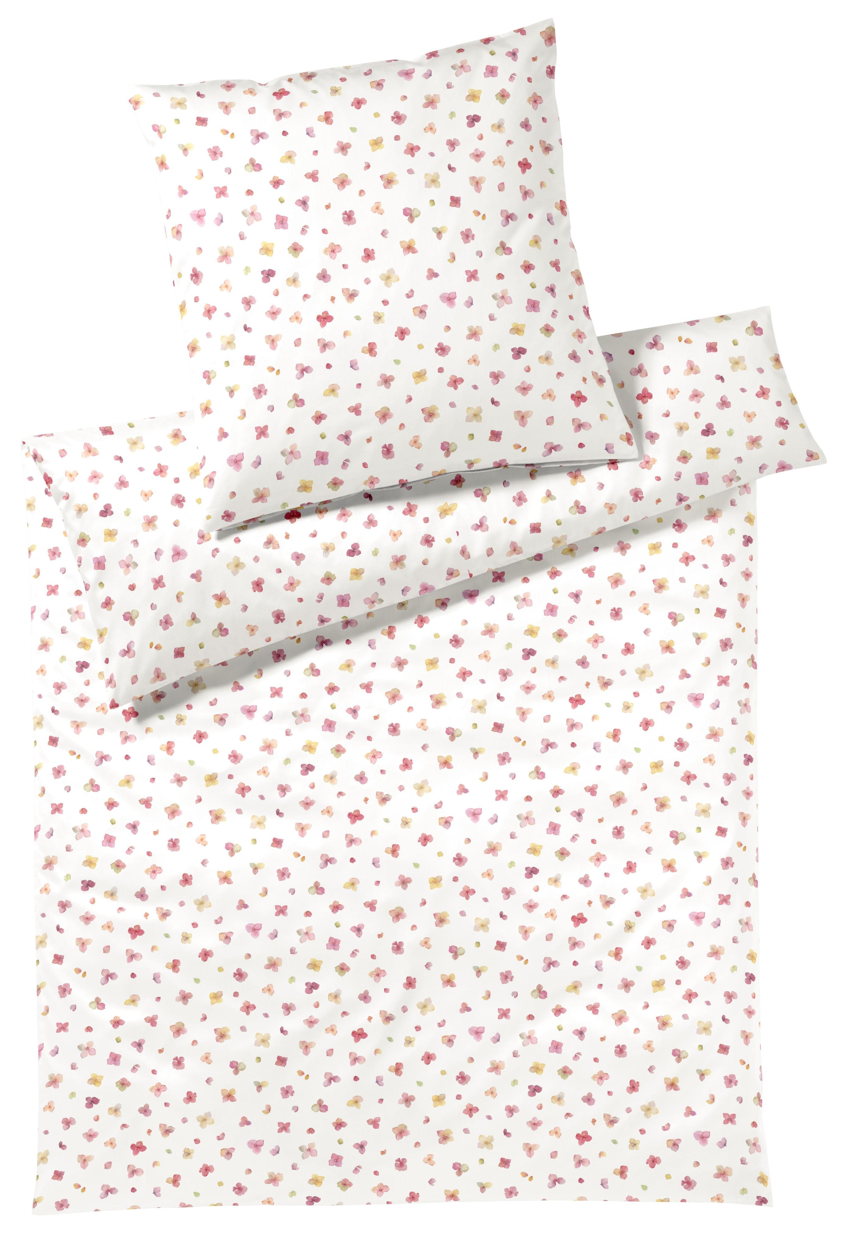 Elegante Bettwäsche Petals Rosa Interlock Jersey 135x200