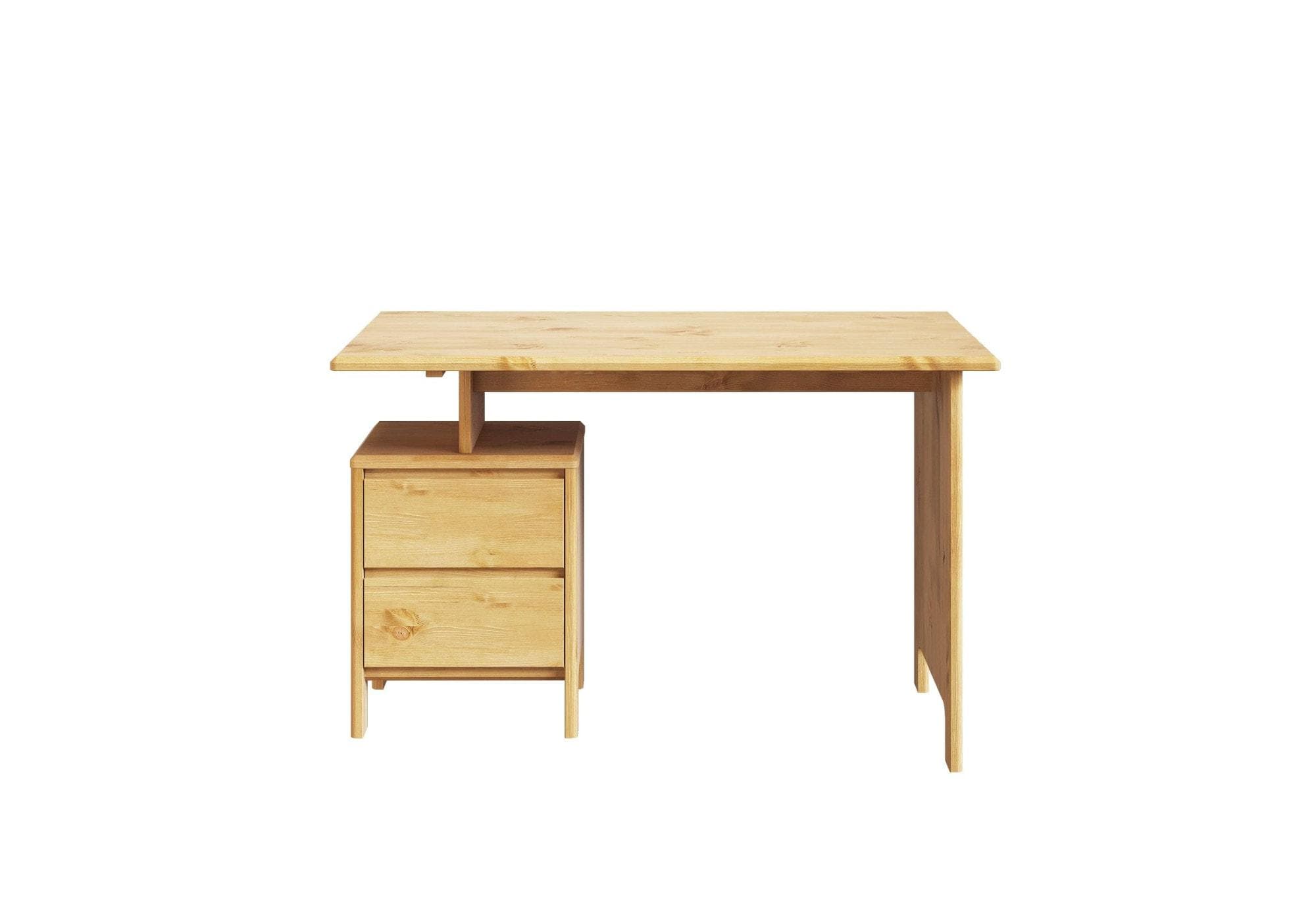 OTTO HOME Schreibtisch Luven Massivholz mit 2 Schubkästen