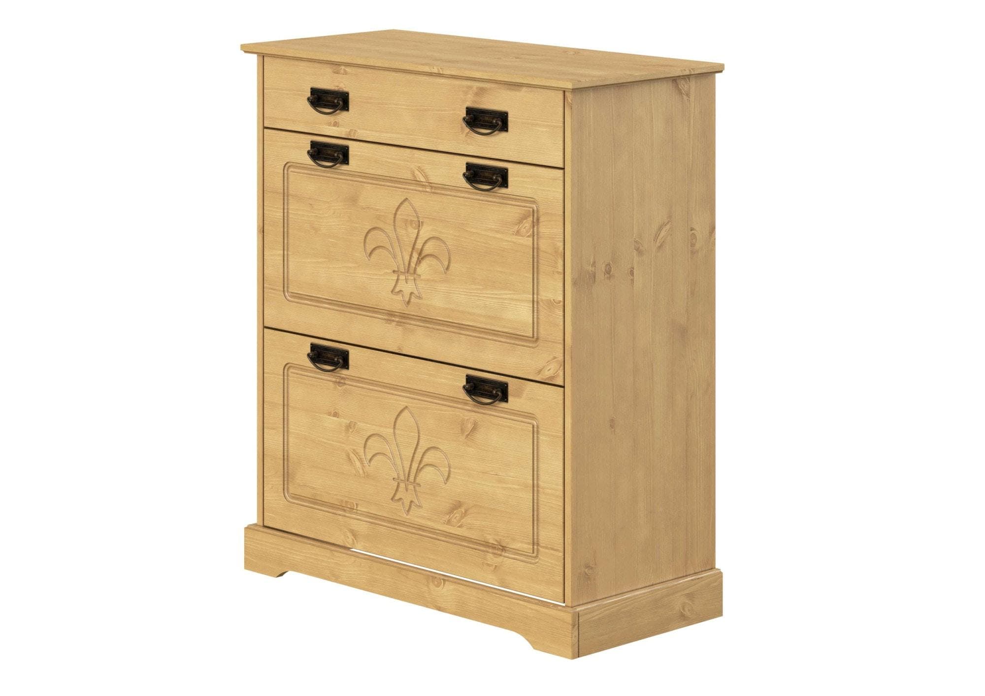 Schuhkommode Lille Schuhkipper Massivholz Kiefer