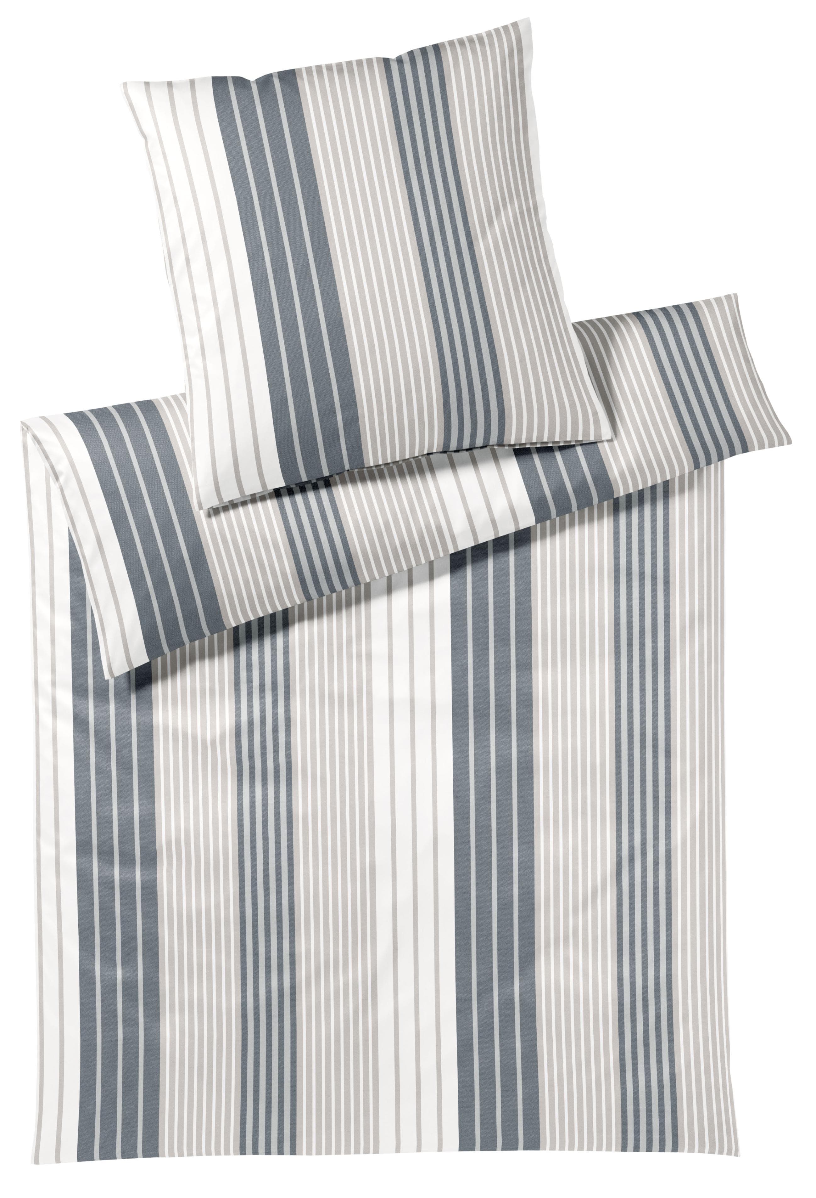 ELEGANTE Bettwäsche Range Jersey 100% Baumwolle Anthra-Sand