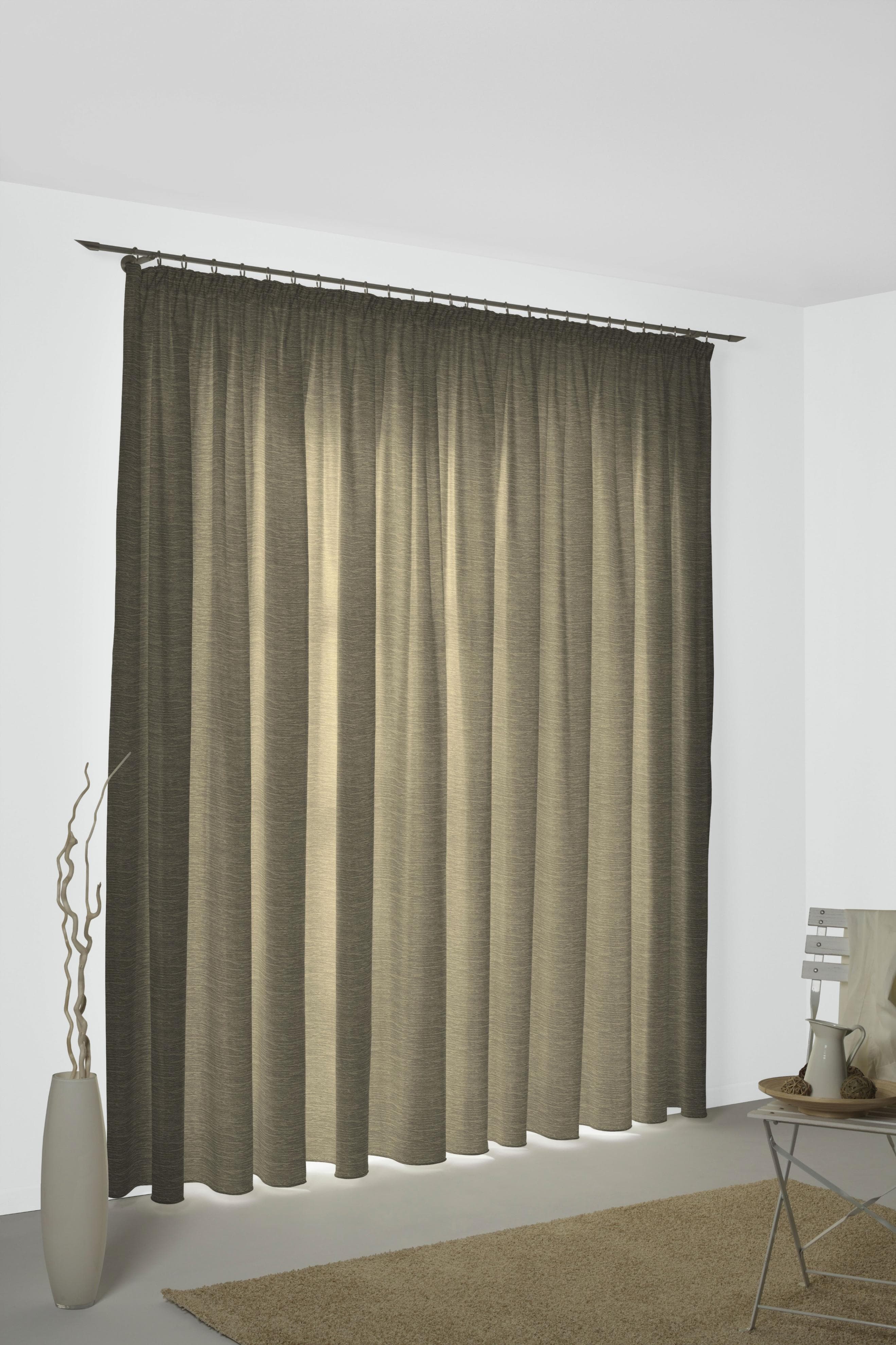 WIRTH Vorhang Bachfeld Thermovorhang 132x225cm Polyacryl Jacquard Grau