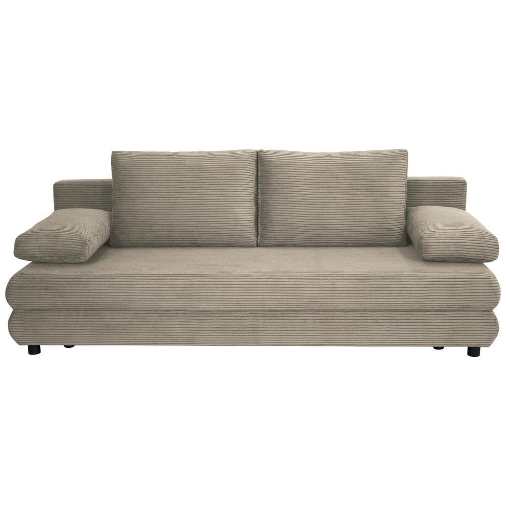 Schlafsofa Taras 2-Sitzer Taupe Textil