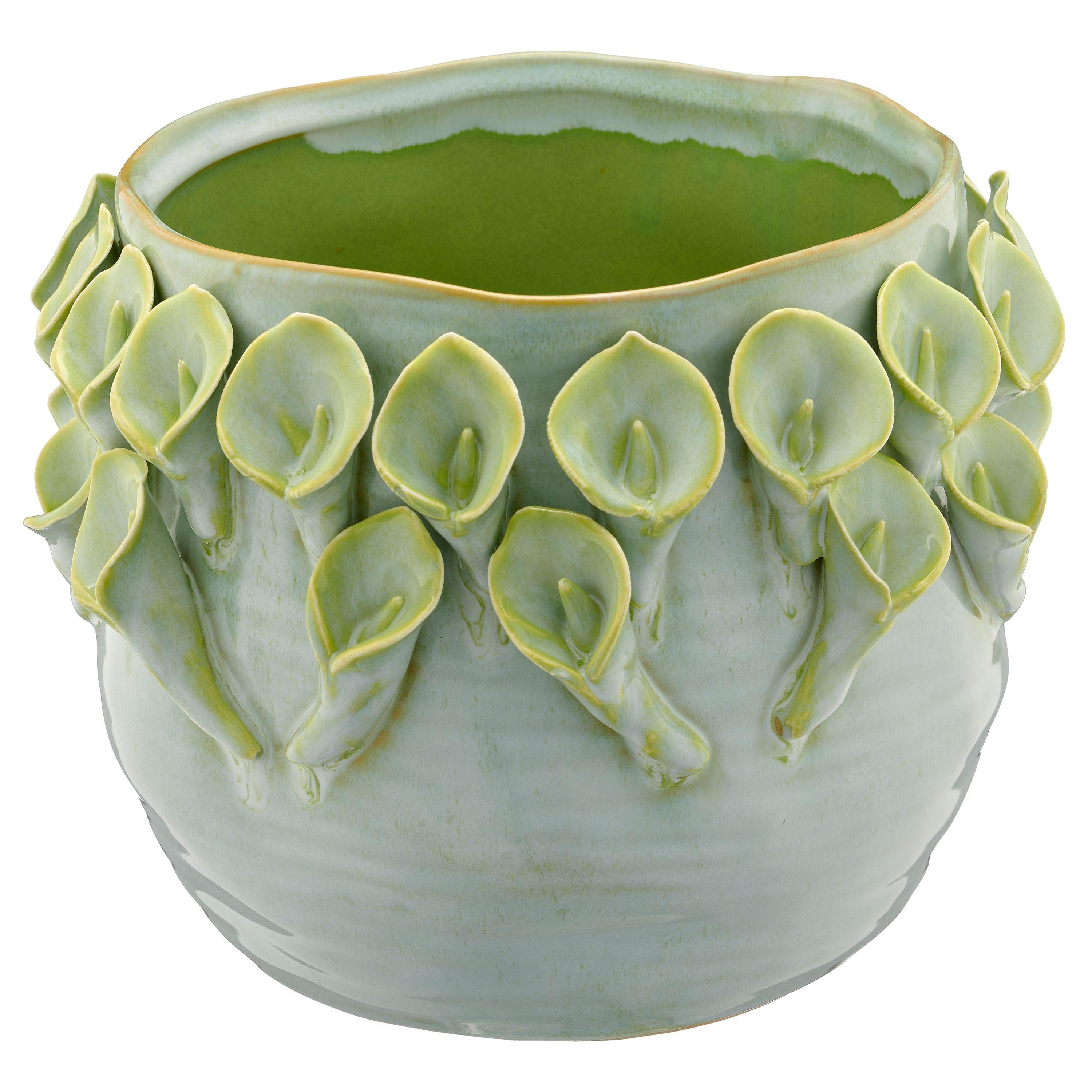 Übertopf Gasper Hellgrün Keramik