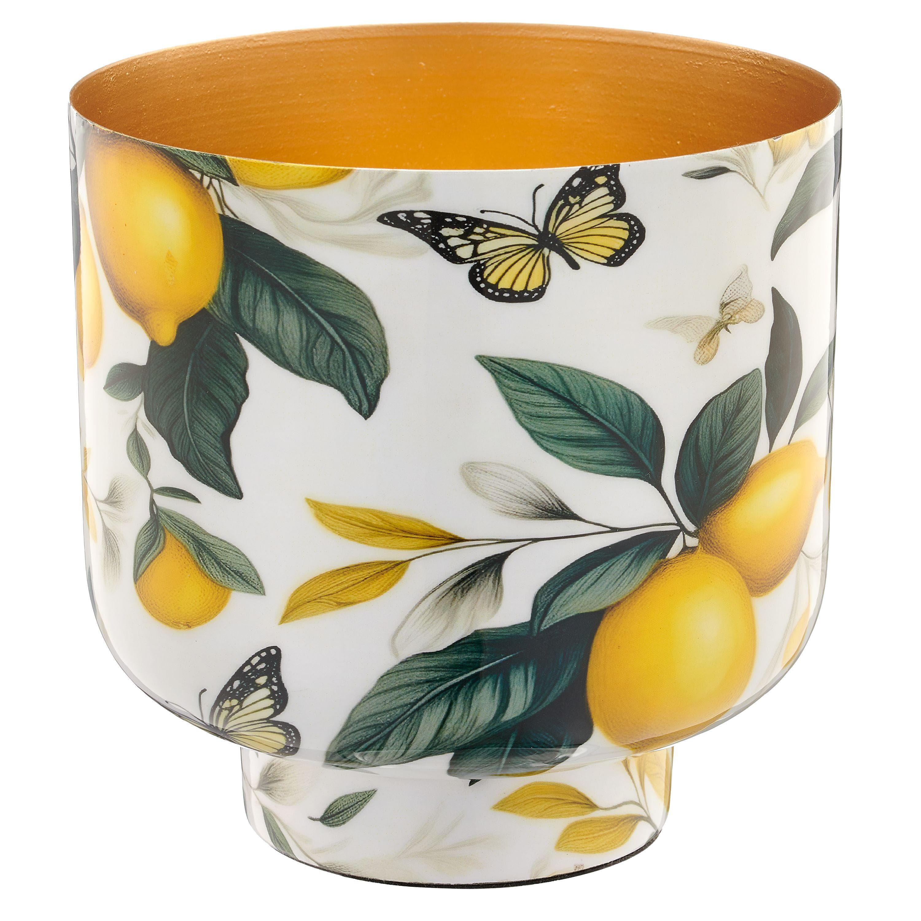 Gasper Übertopf INSTYLE Gelb Metall