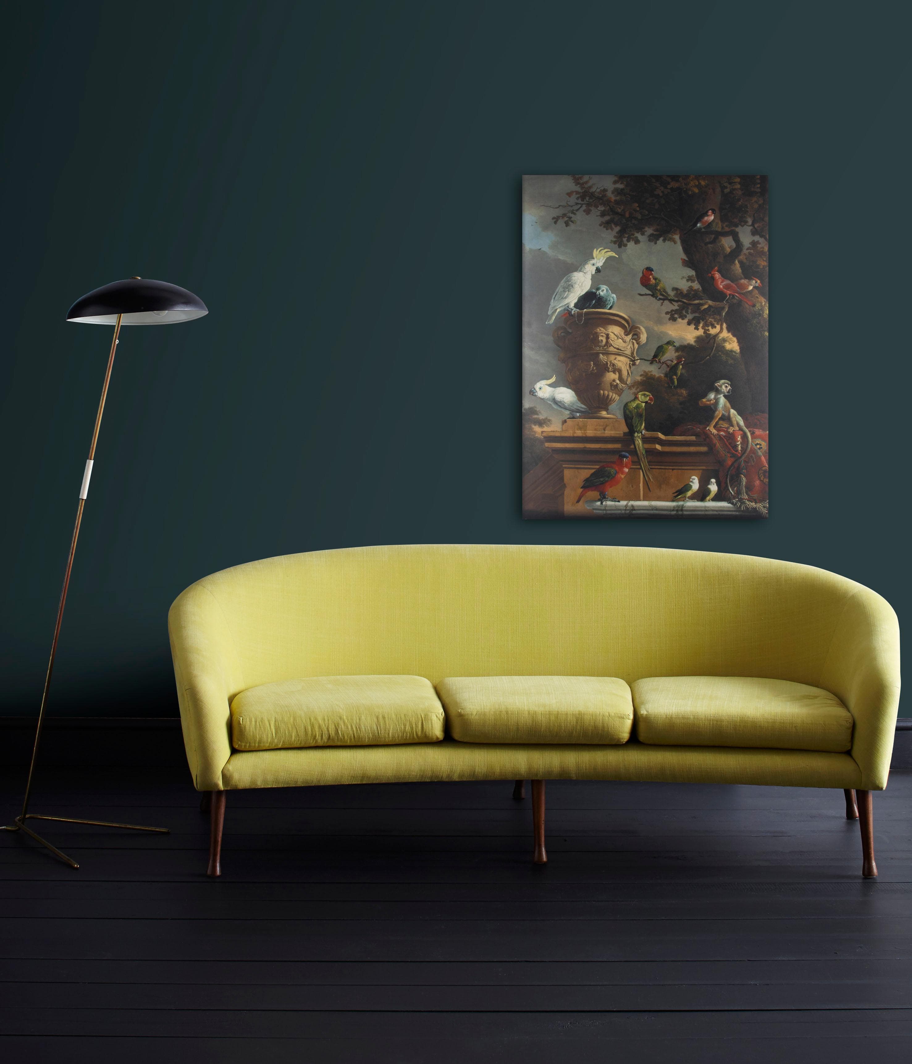 Art for the Home Leinwandbild Menagerie Vögel Kunst
