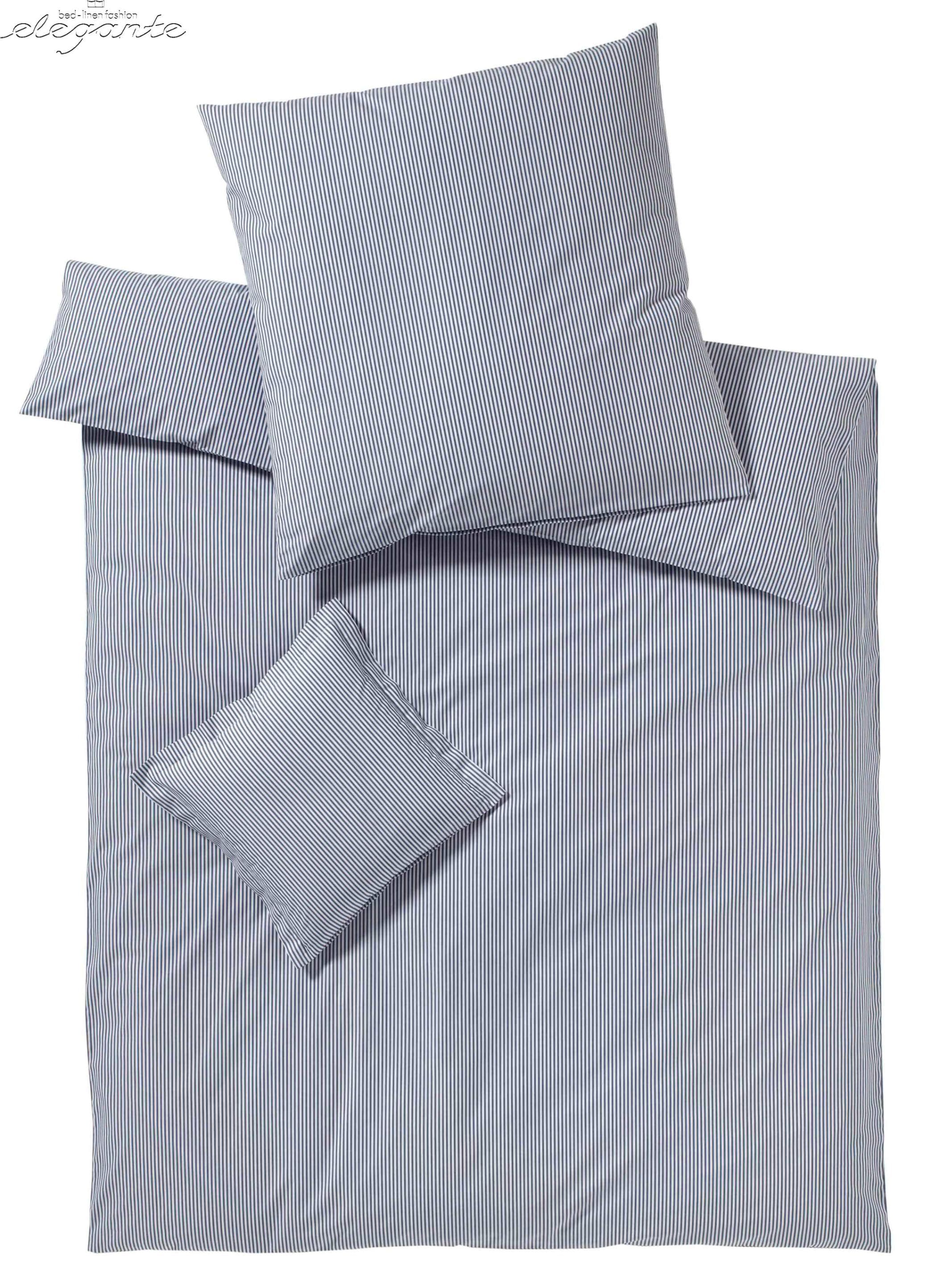 Bettwäsche Classico Elegante Marine 100% Baumwolle