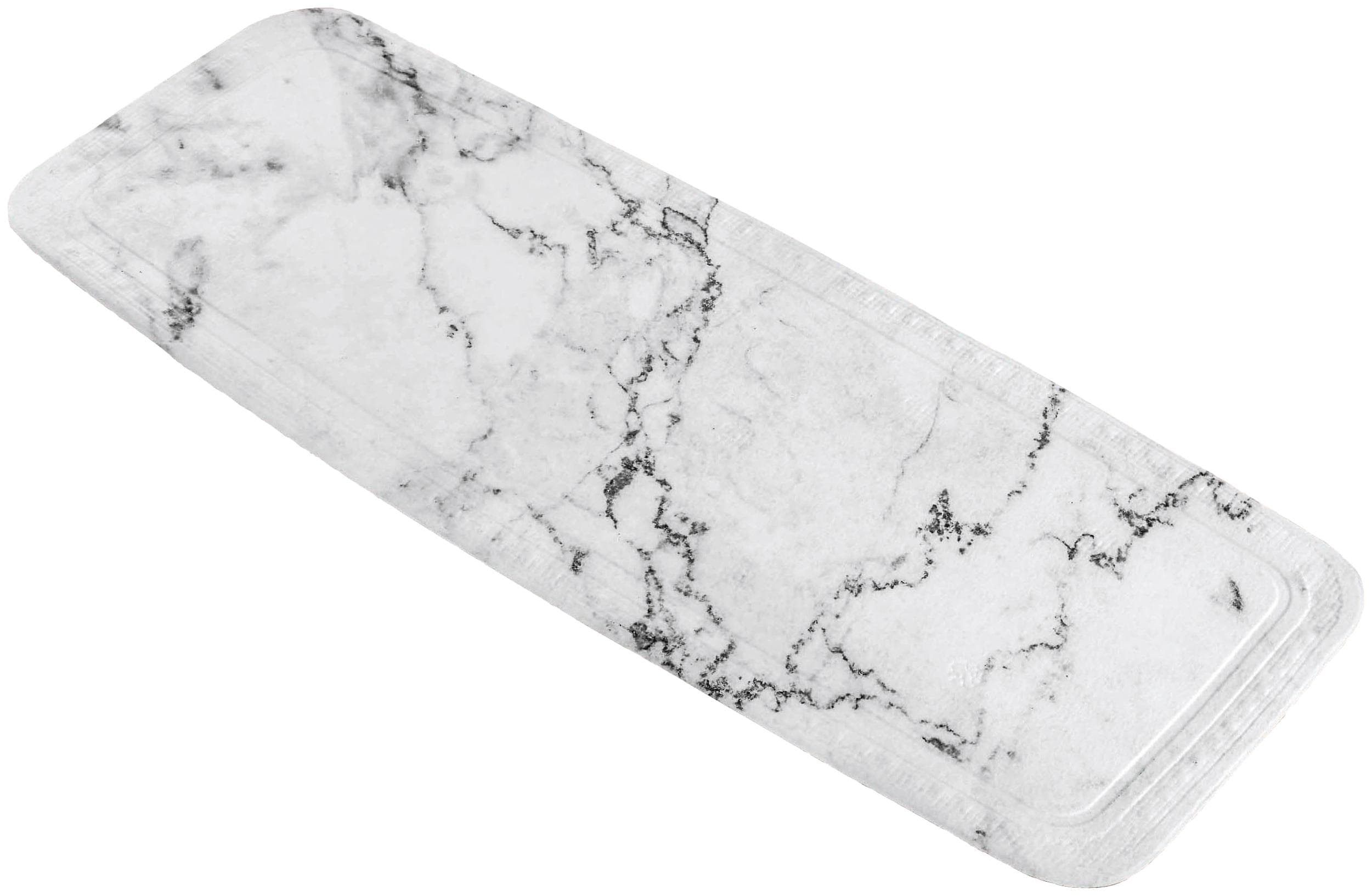 Wanneneinlage KLEINE WOLKE "Marble" Schwarz PVC Schaum