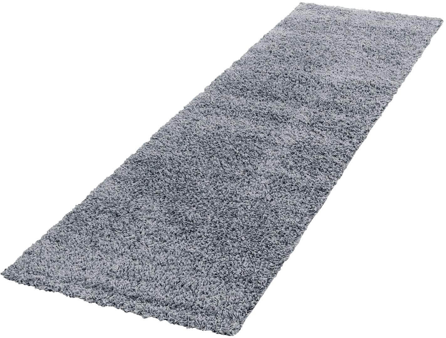 AYYILDIZ TEPPICHE Life Shaggy 1500 Hochflor-Läufer hellgrau