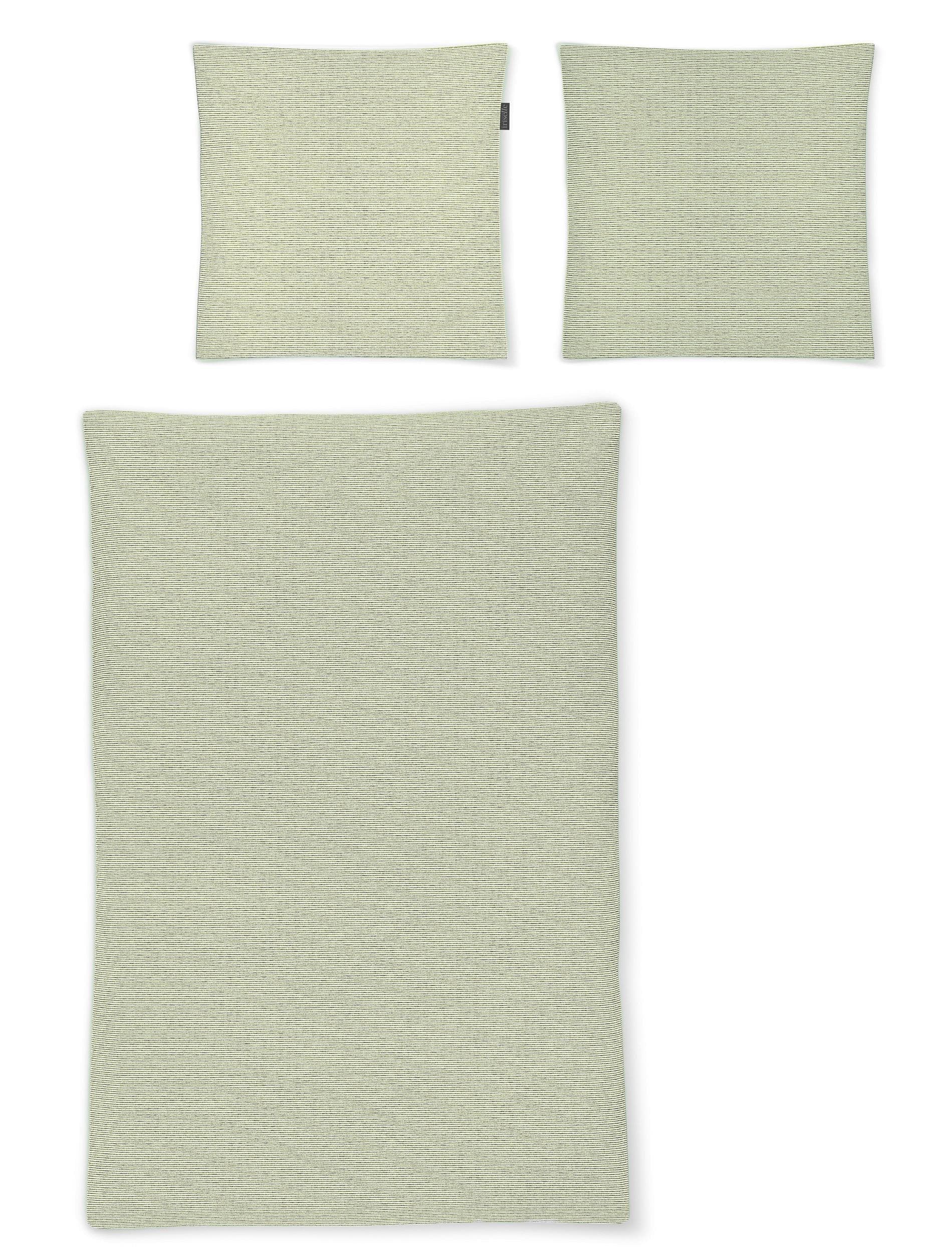 Irisette Bettwäsche Easy 8514 Grün Seersucker 100% Baumwolle