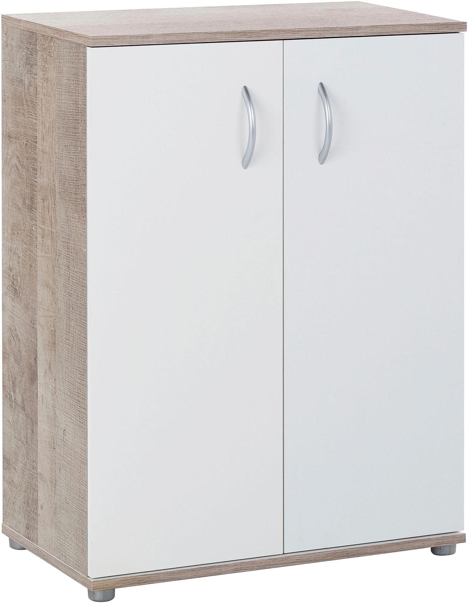 Mehrzweckschrank ARTHUR BERNDT "Knut 2-türig" Platinum Oak Weiß