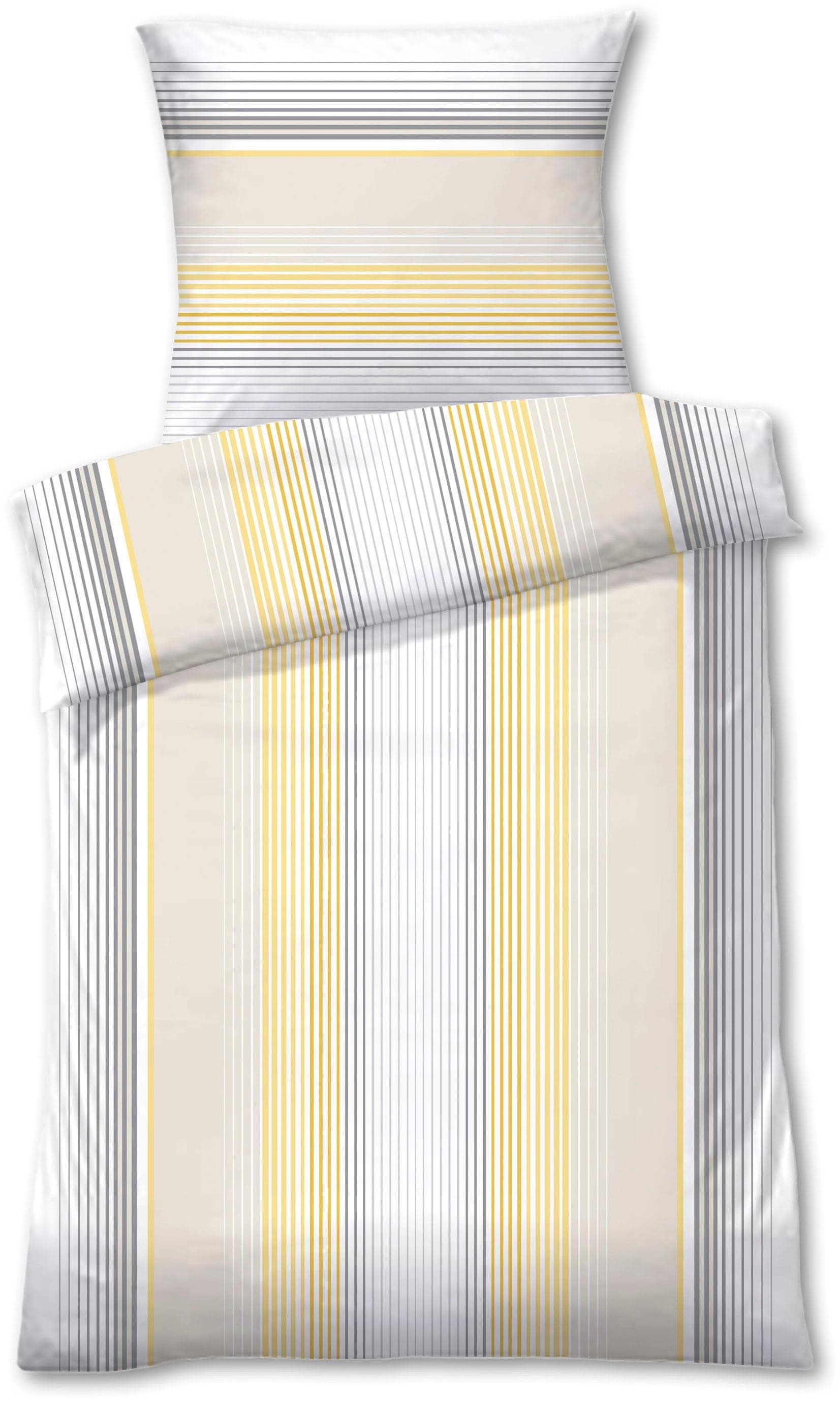 Dyckhoff Kira Bettwäsche - Weichfrottier, Senf, Reißverschluss