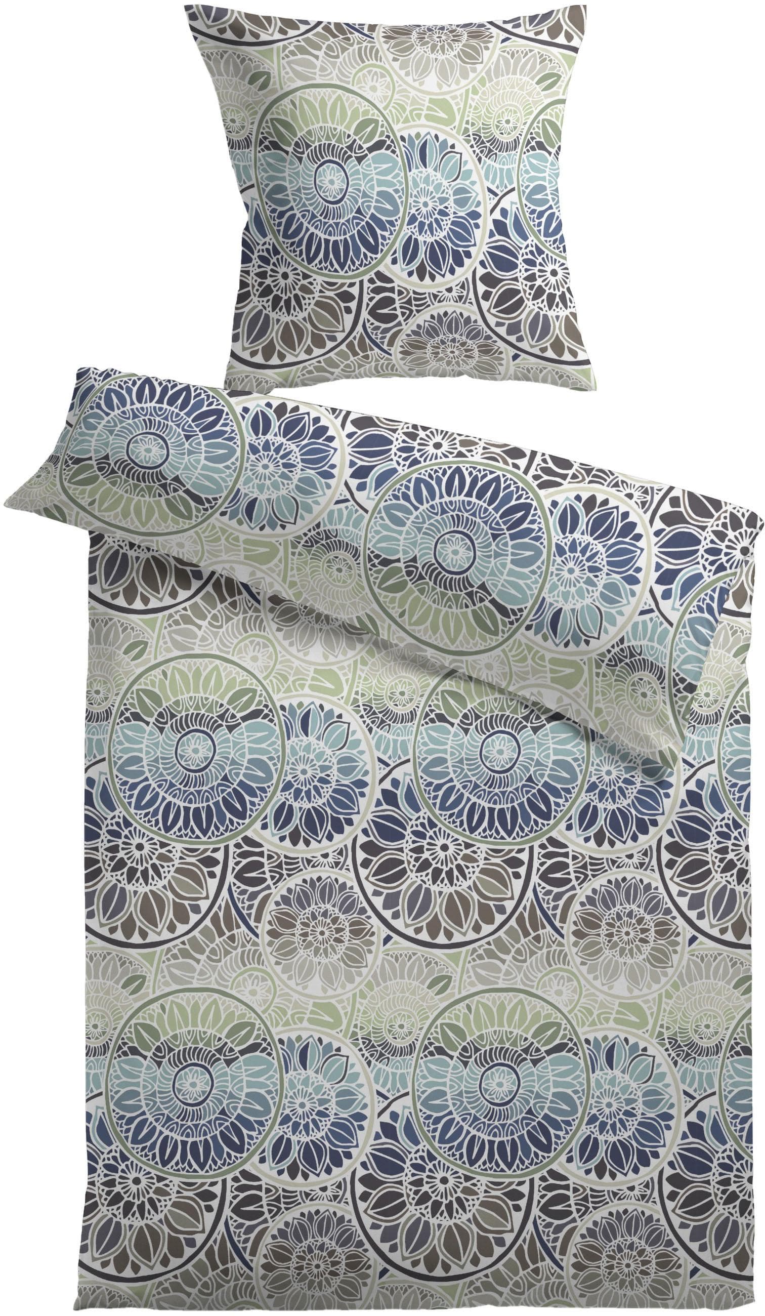 KINZLER Bettwäsche Sydney Bunt Satin 100% Baumwolle
