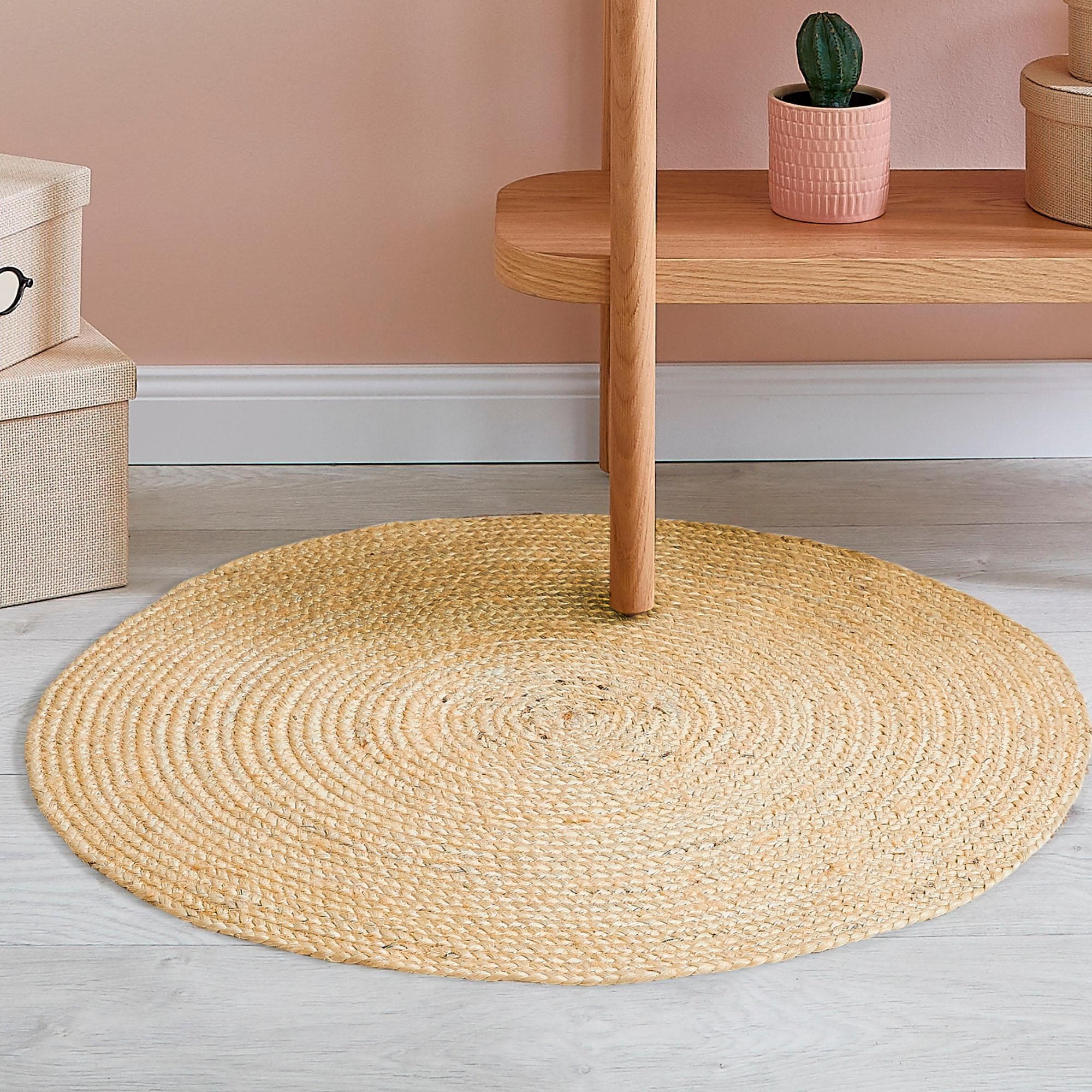 LUXOR LIVING Ibo Juteteppich Beige Boho-Style Wendeteppich