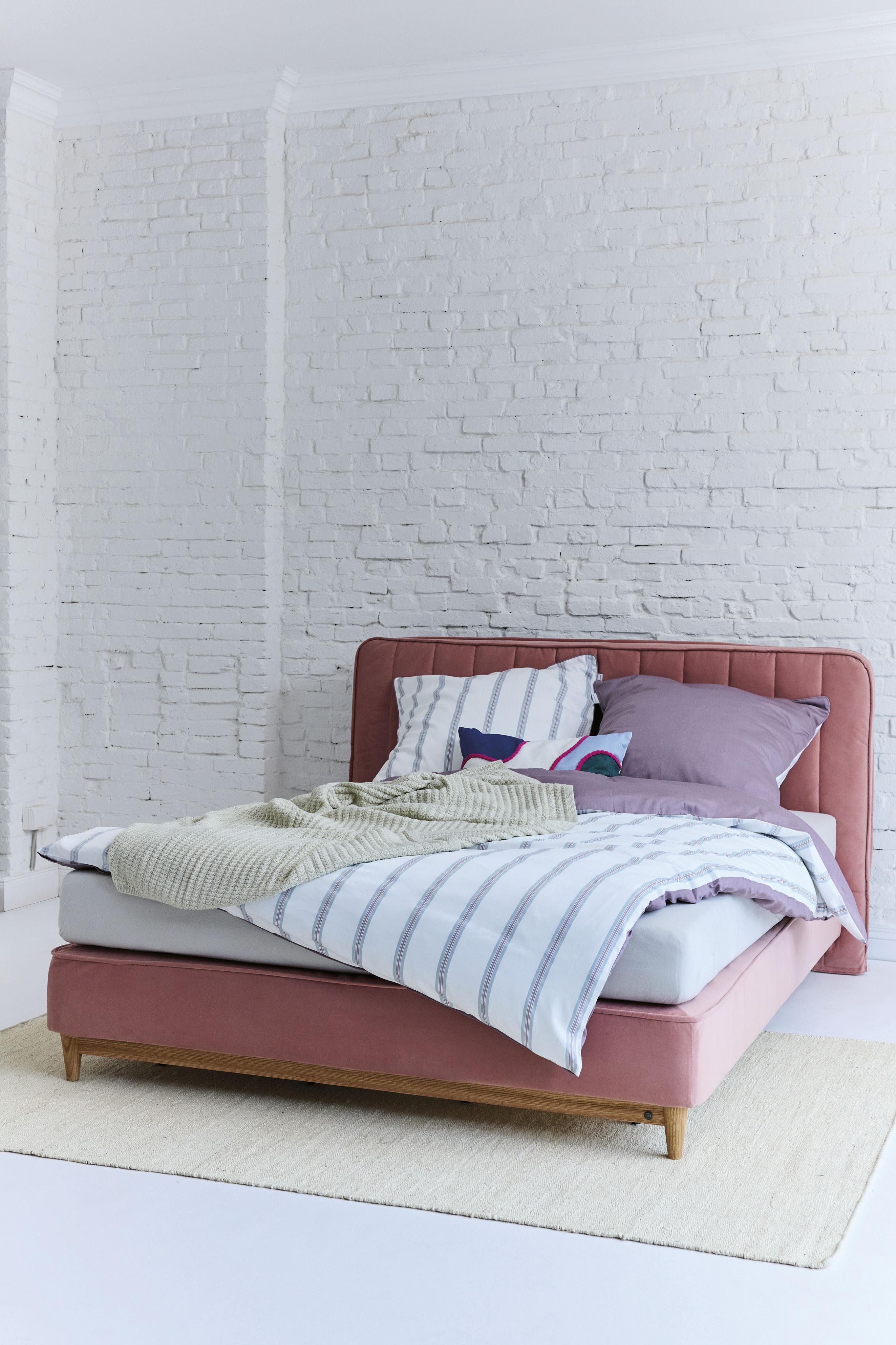 TOM TAILOR HOME Wendebettwäsche CLASSIC SATIN STRIPES Lila Satin