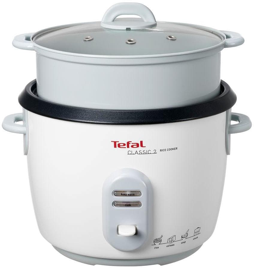 Tefal Reiskocher Classic RK1011 weiß/silber, 700 Watt, 5 Liter