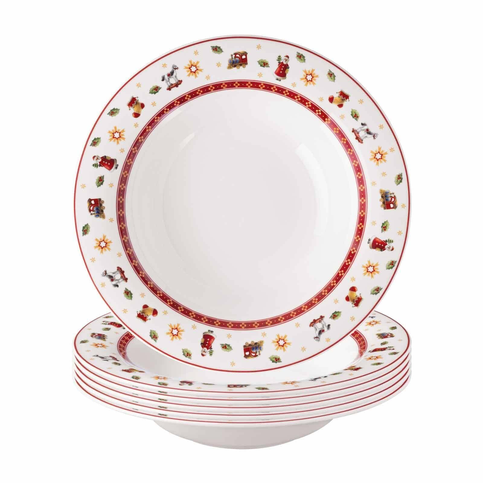 Villeroy & Boch Suppenteller Toy's Delight 23 cm 6er Set Weiß