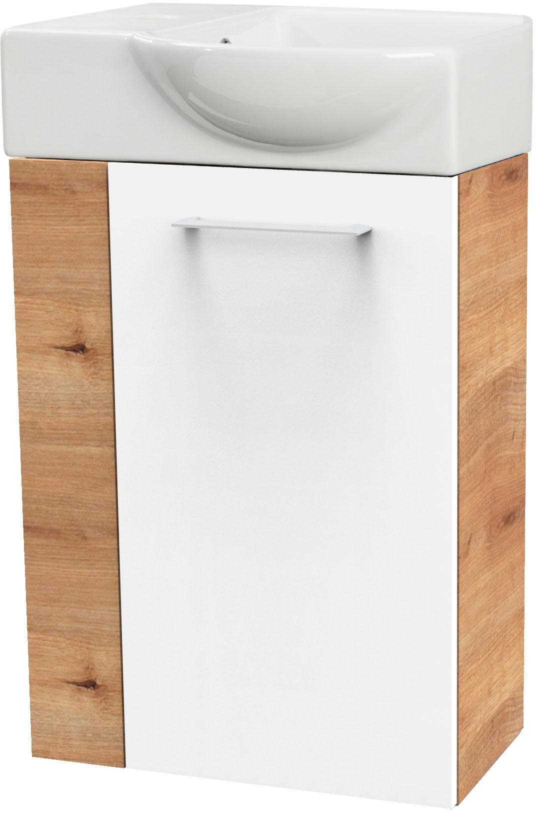 FACKELMANN Waschtisch SBC Braun Keramik Holzwerkstoff