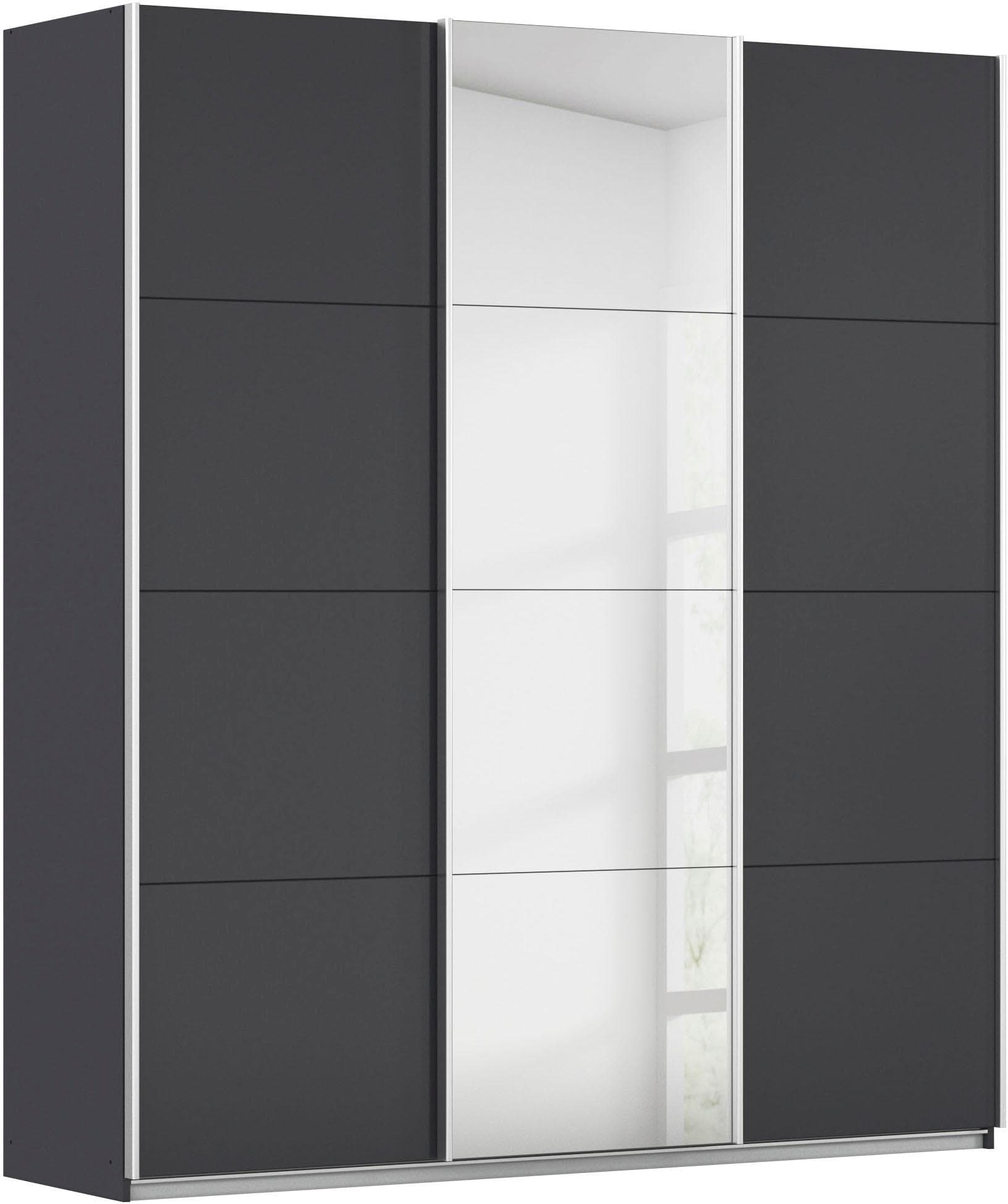Schwebetürenschrank RAUCH Kleiderschrank Garderobe Schlafzimmerschrank Cortona Graumetallic