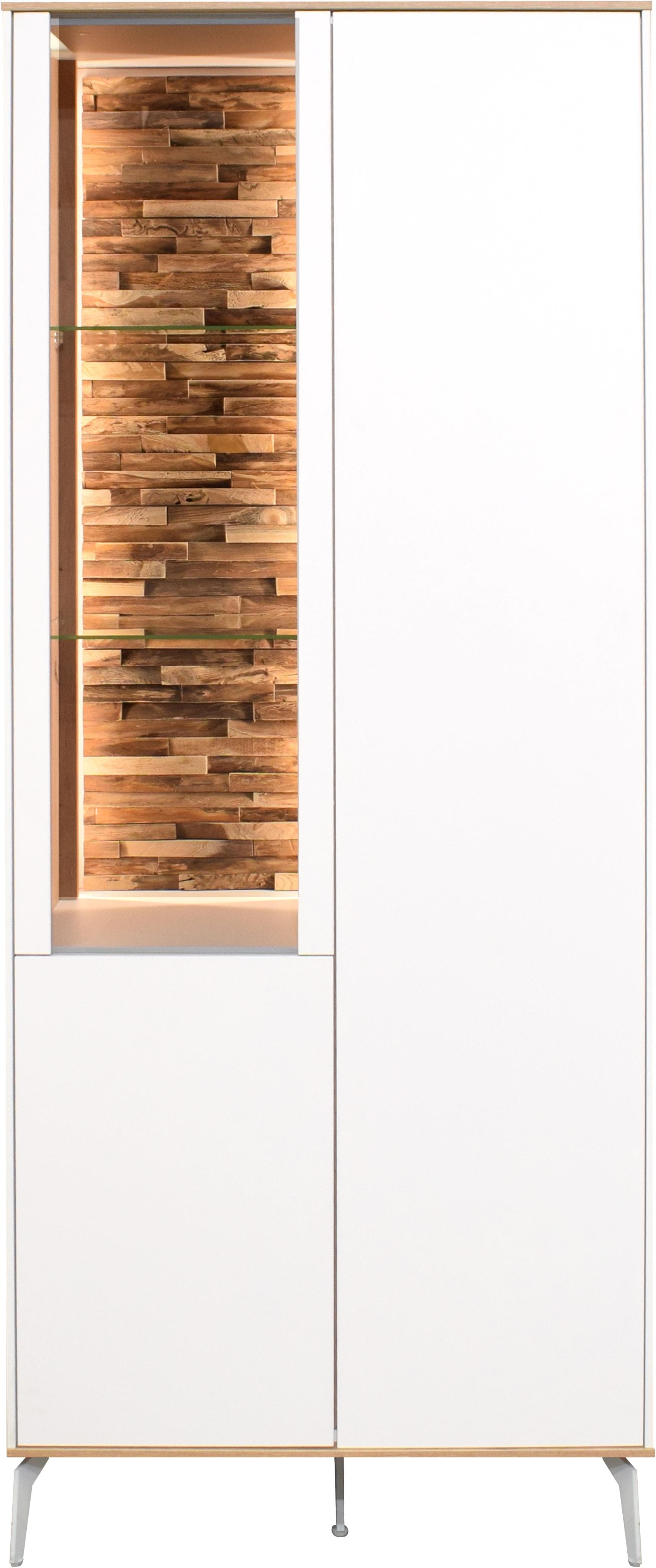 Mäusbacher Vitrine Faro Weiß Push-to-open