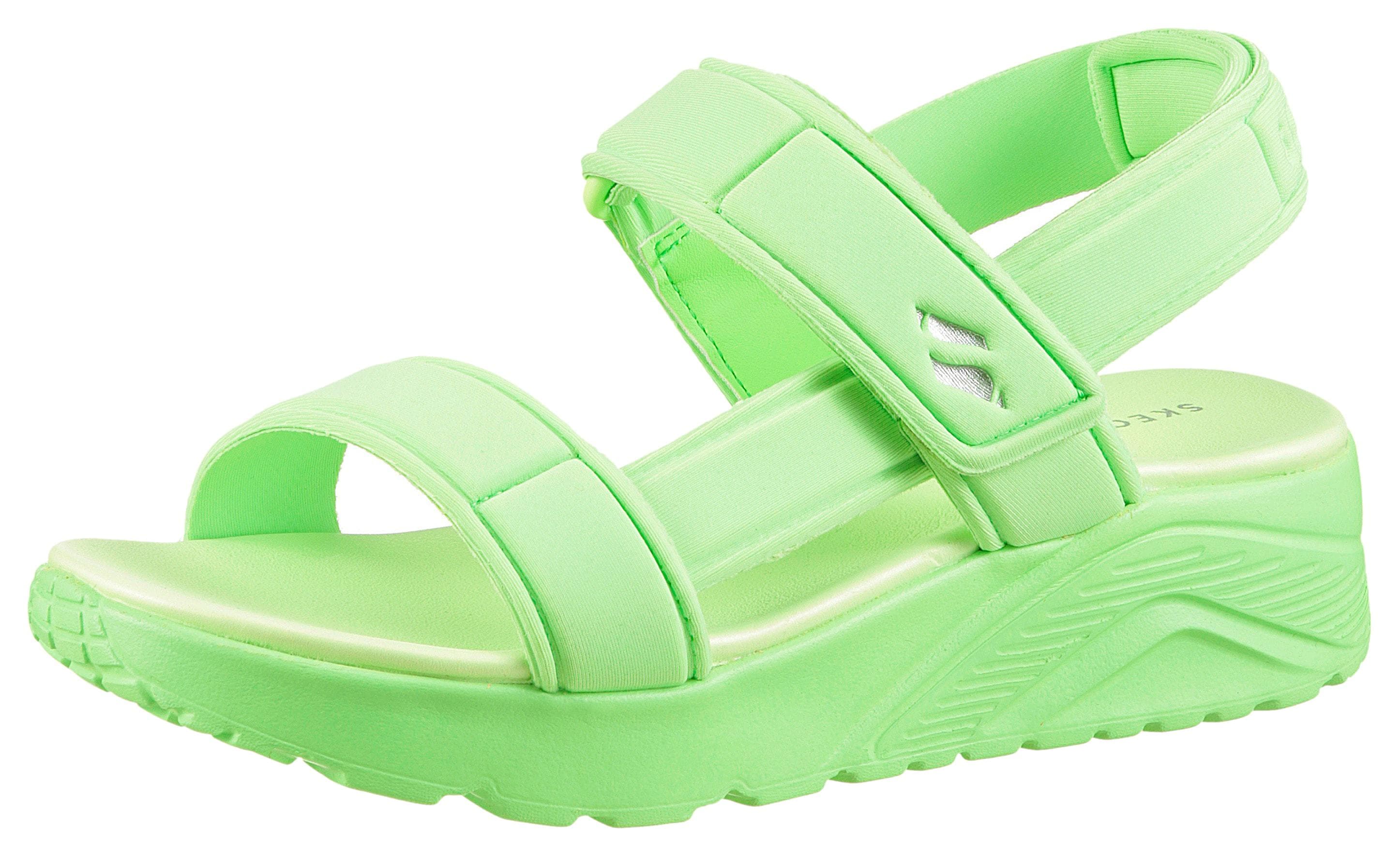 SKECHERS UNO LITE SANDAL-SUNNY STAND Sandale Mädchen Grün Plateausohle
