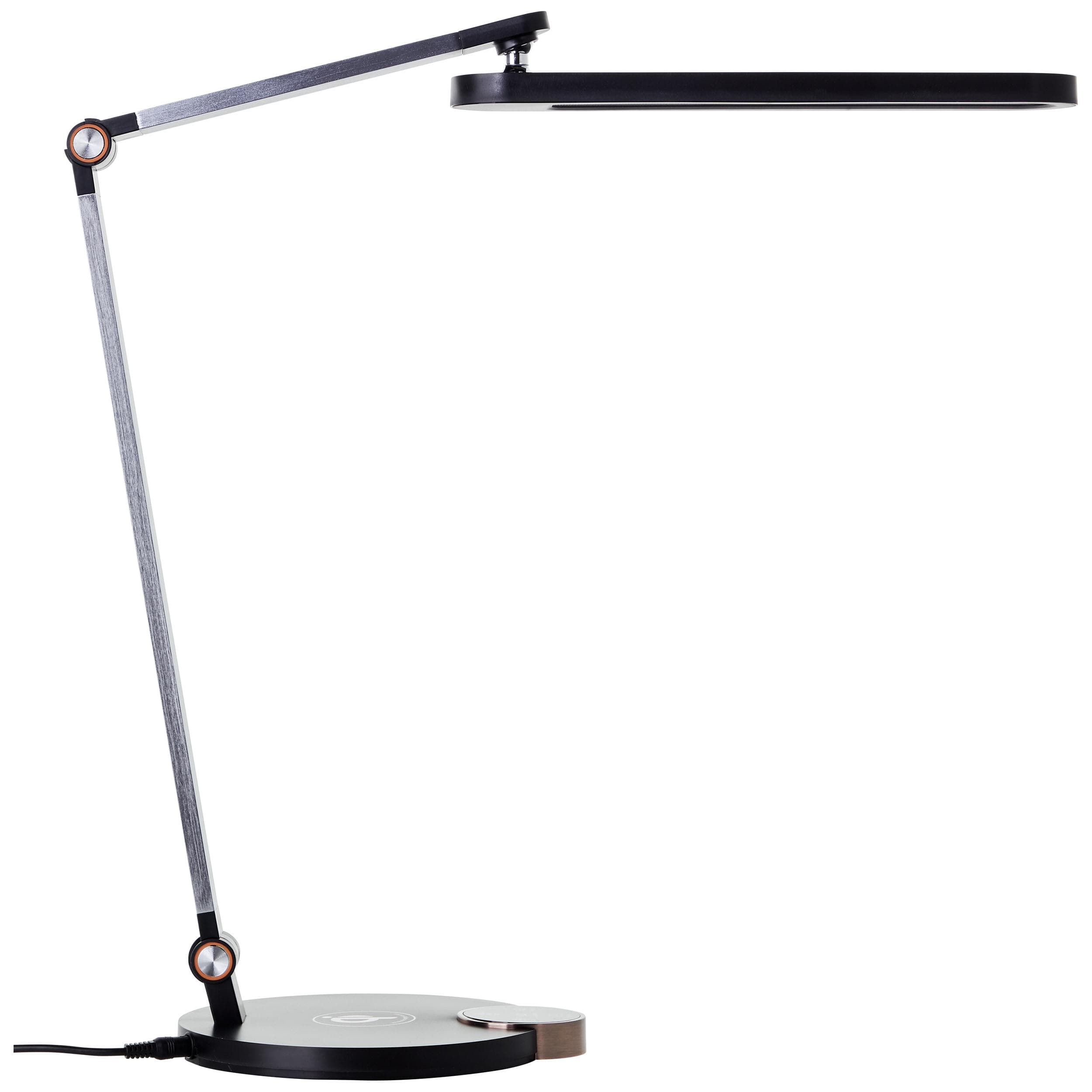 BRILLIANT LED Schreibtischlampe Officehero Schwarz Dimmbar CCT Wireless Charging