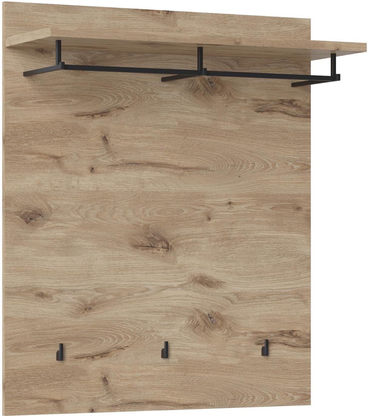 LIVING CHARM Garderobenpaneel Twist Viking Eiche mit Ablage
