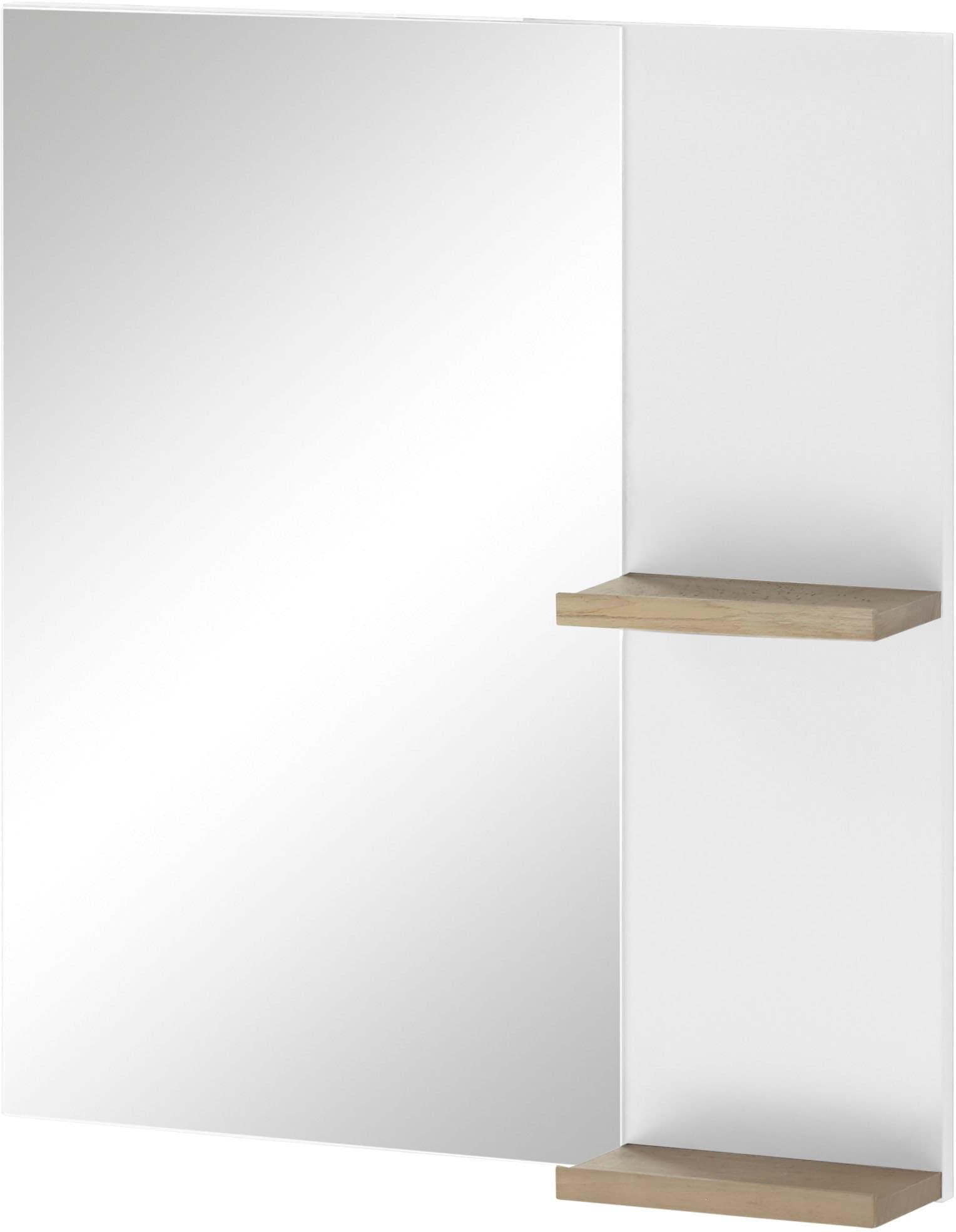 Moderner Badspiegel aus Holzwerkstoff in Weiß