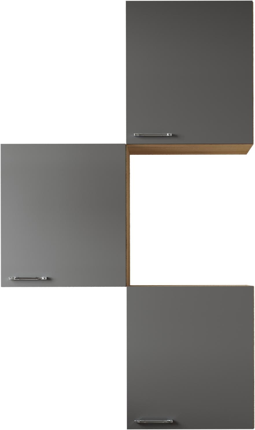 Mehrzweckschrank-Set RESPEKTA "Merle" Grau mit Soft-Close Funktion