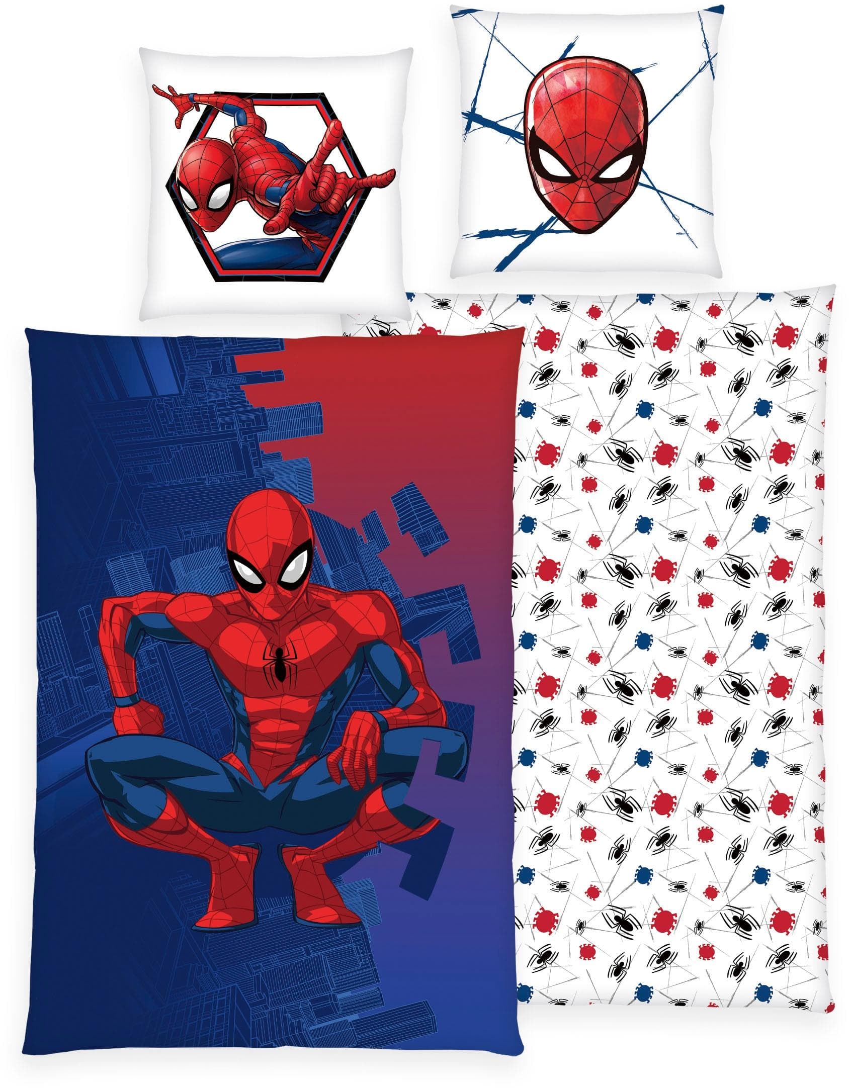 Spiderman Bettwäsche Renforcé 2-teilig mit coolen Motiv