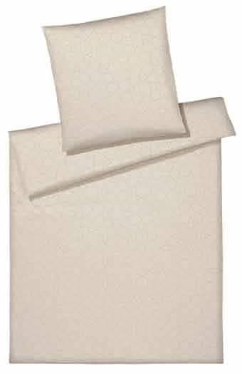 Bettwäsche ELEGANTE Circle Natur Mako-Satin