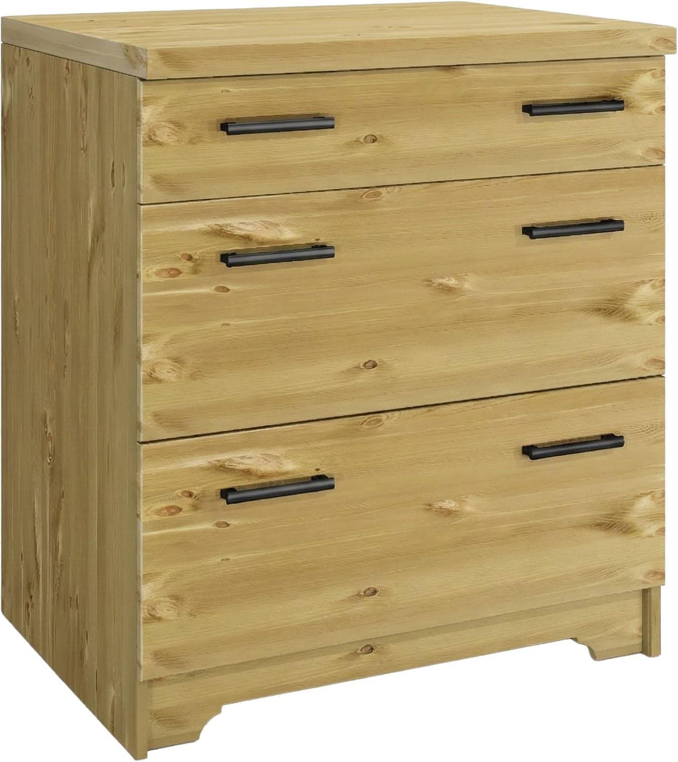 Unterschrank HOME AFFAIRE "Meliss" Massivholz Kiefer Soft-Close