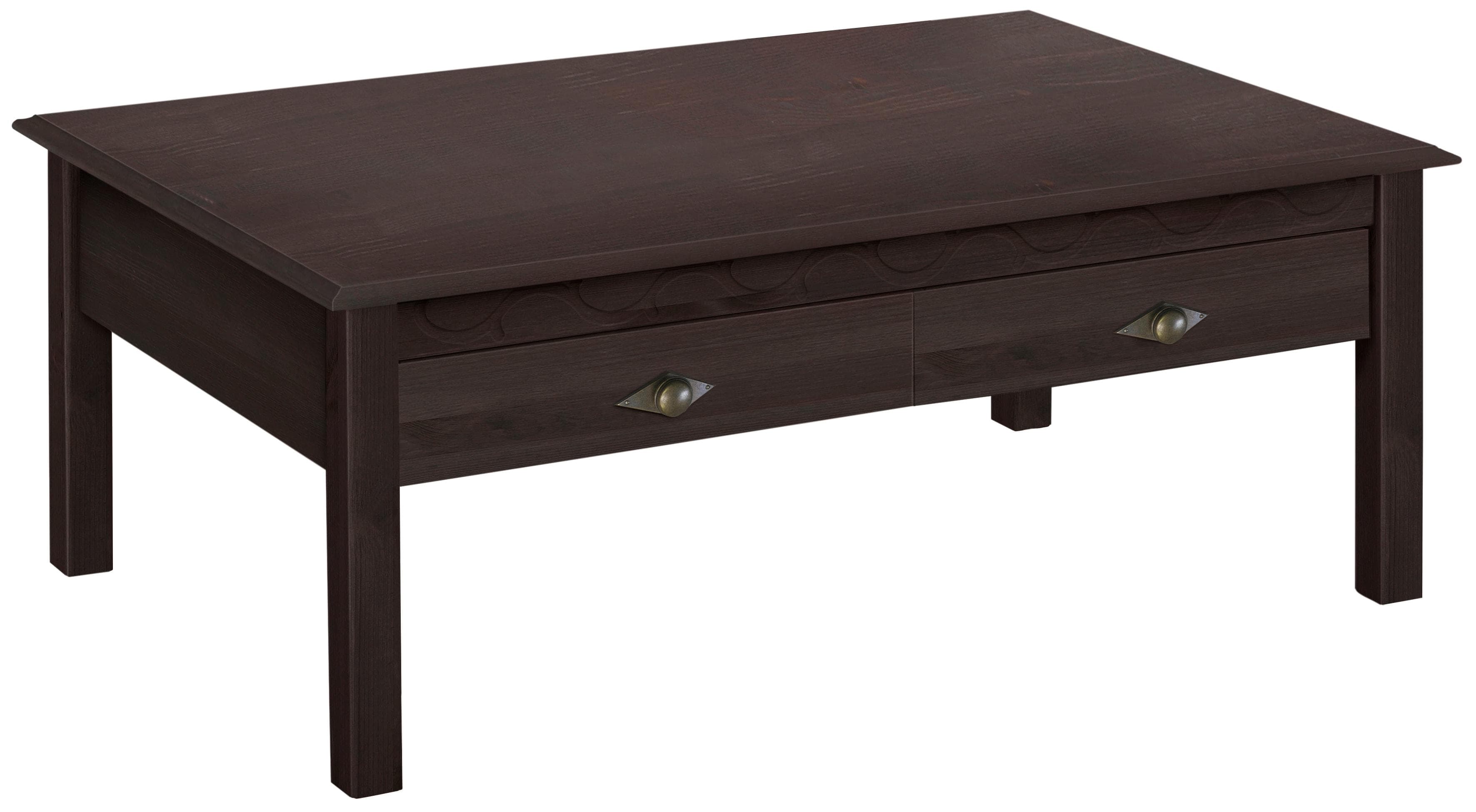 OTTO HOME Couchtisch Laura Dunkelbraun mit Schublade