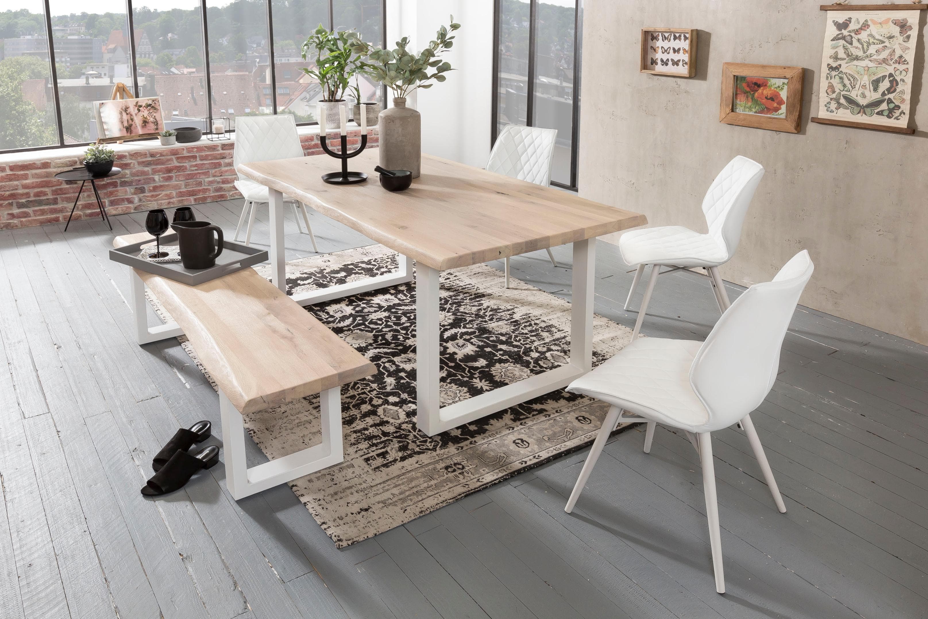 Esstisch Tristan Home Affaire Weiß Wildeiche