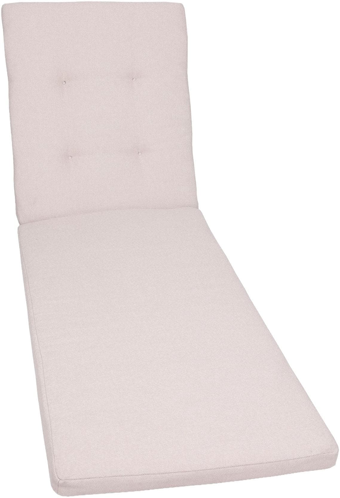 Liegenauflage GO-DE Polsterauflage Uni Bouclé Natur